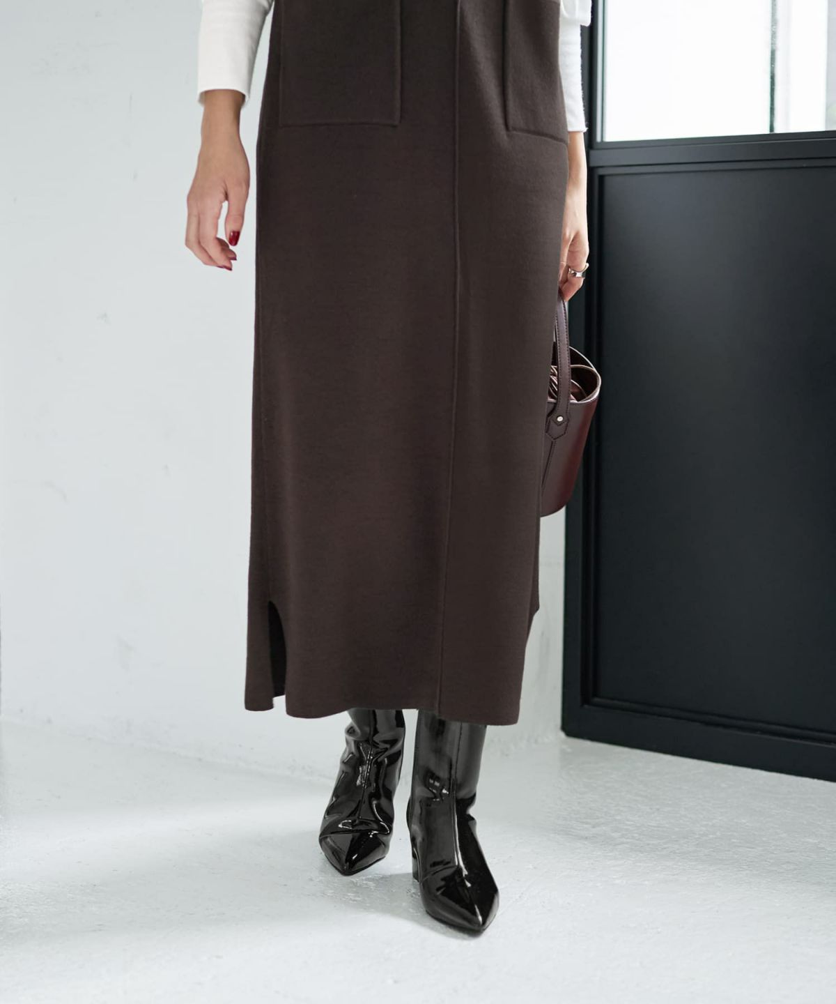 着用イメージ 167cm コーヒー 02サイズ