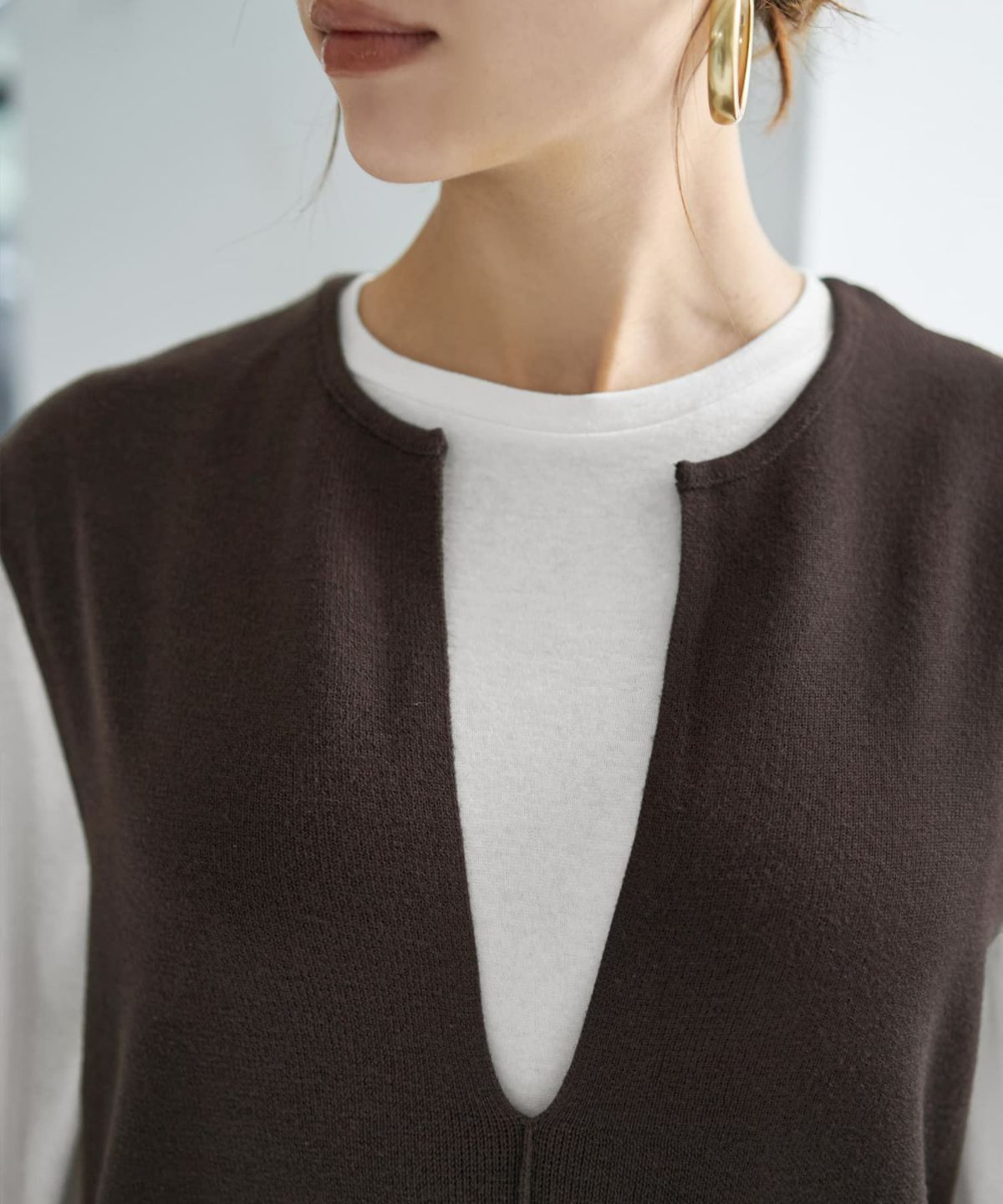 着用イメージ 167cm コーヒー 02サイズ