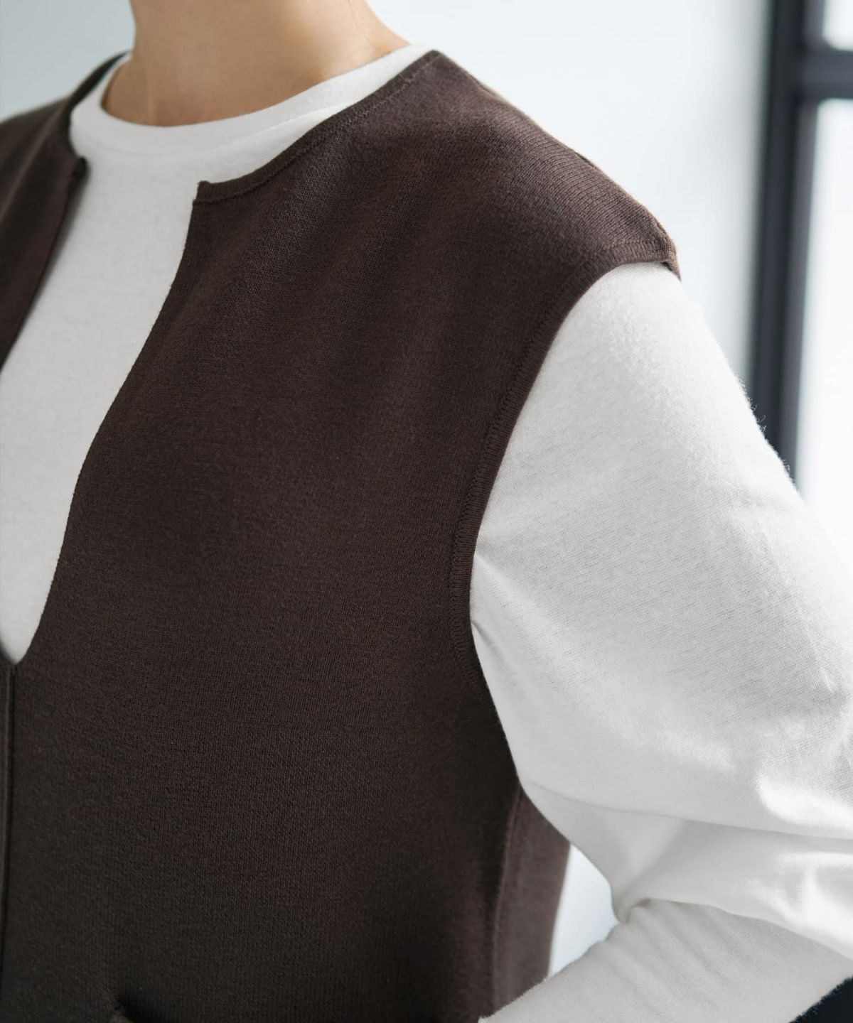 着用イメージ 167cm コーヒー 02サイズ