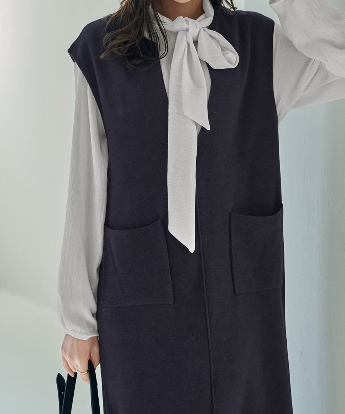 着用イメージ 168cm ネイビー 02サイズ