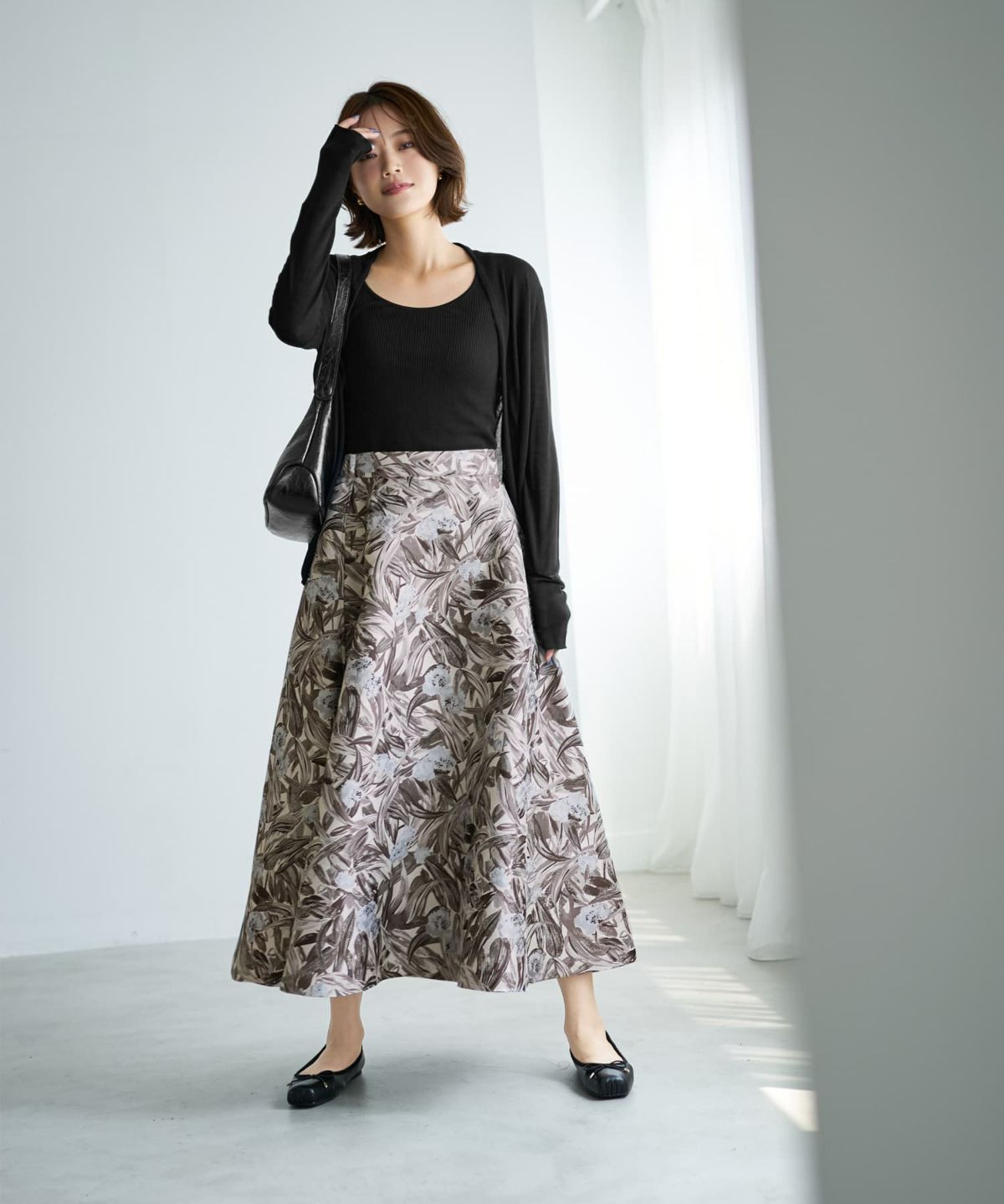 着用イメージ 167cm セピア 02サイズ