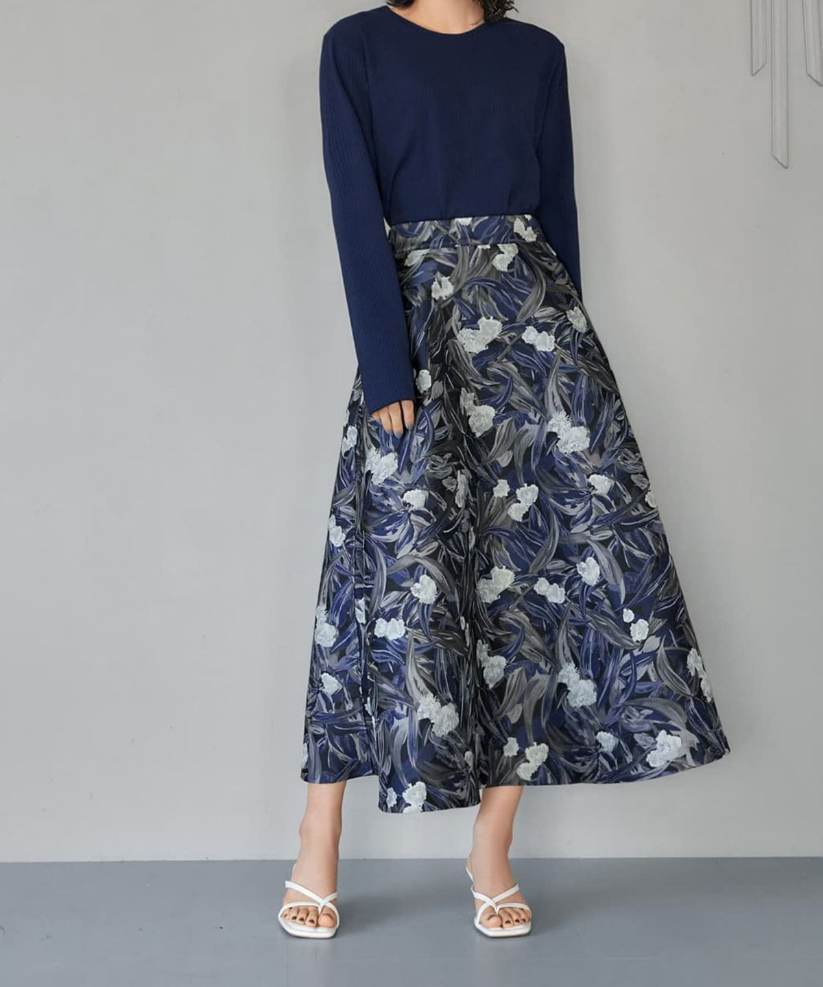 着用イメージ 167cm ネイビー 02サイズ