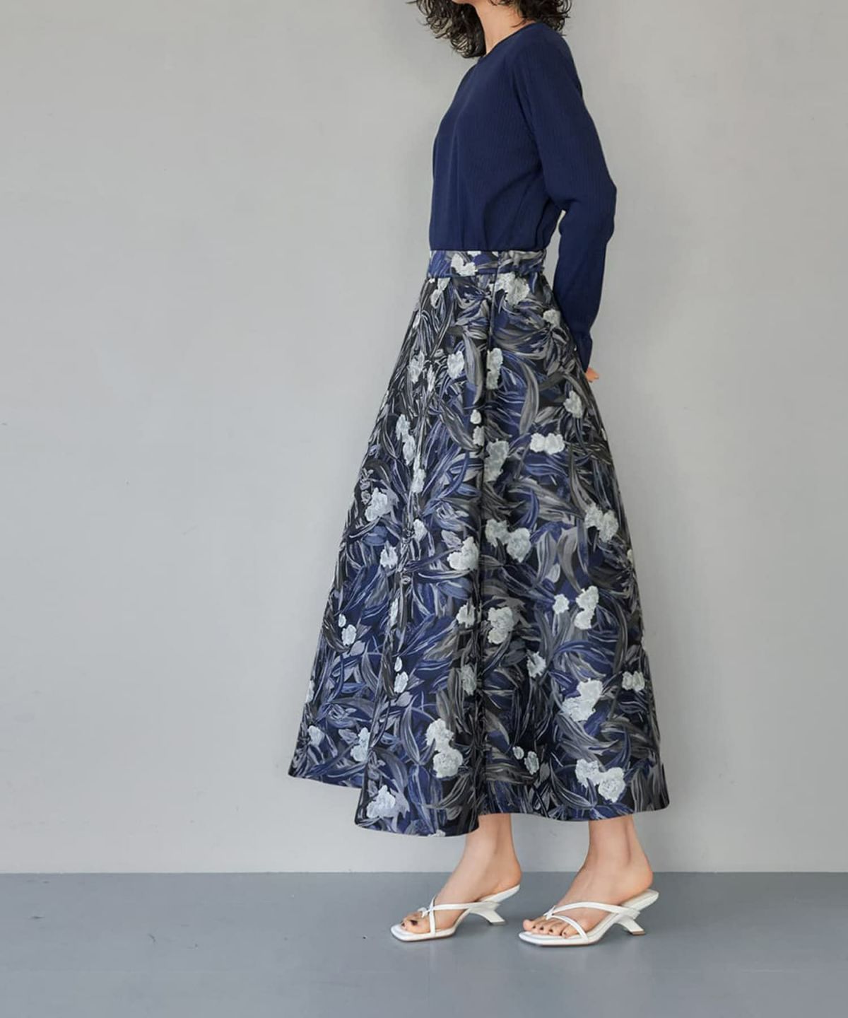 着用イメージ 167cm ネイビー 02サイズ