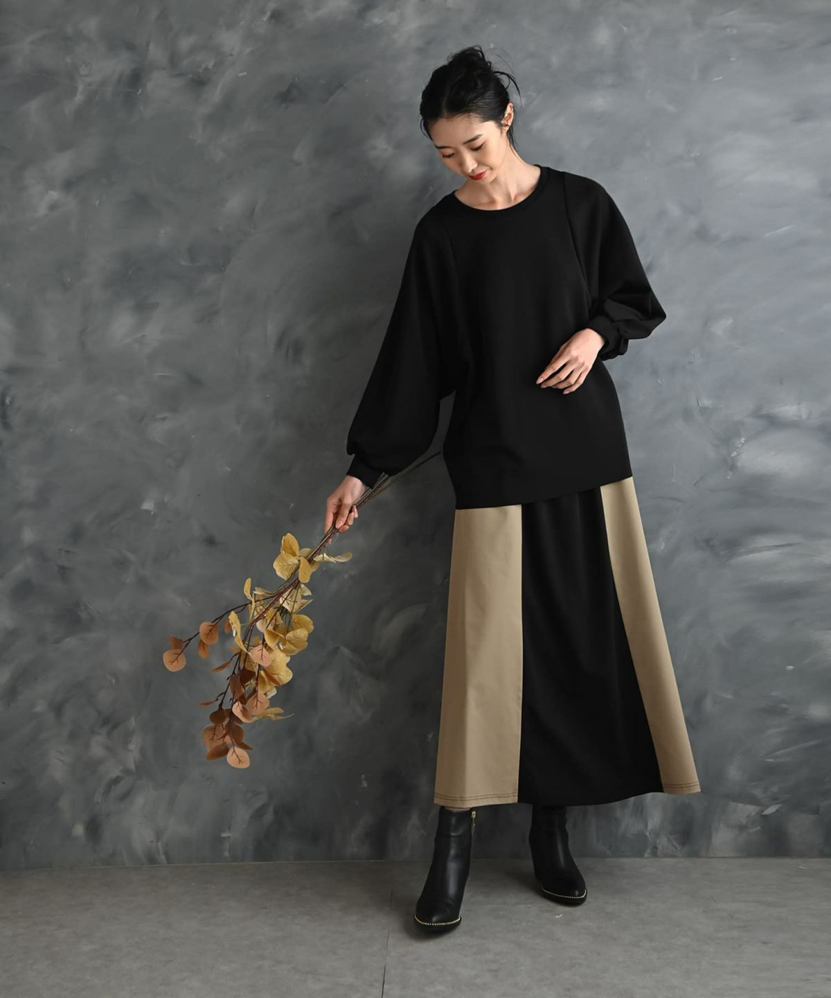 着用イメージ 175cm ブラック