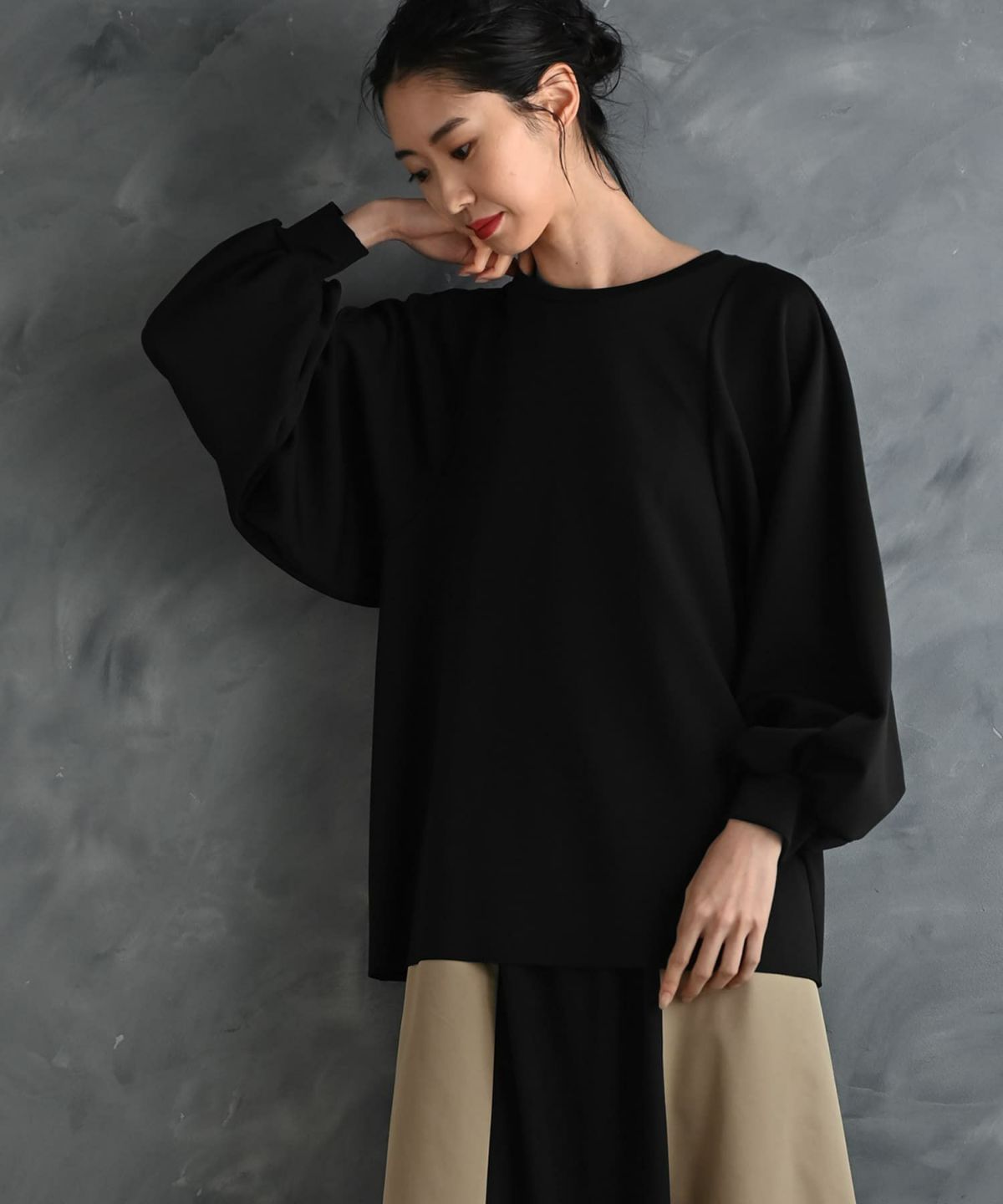 着用イメージ 175cm ブラック