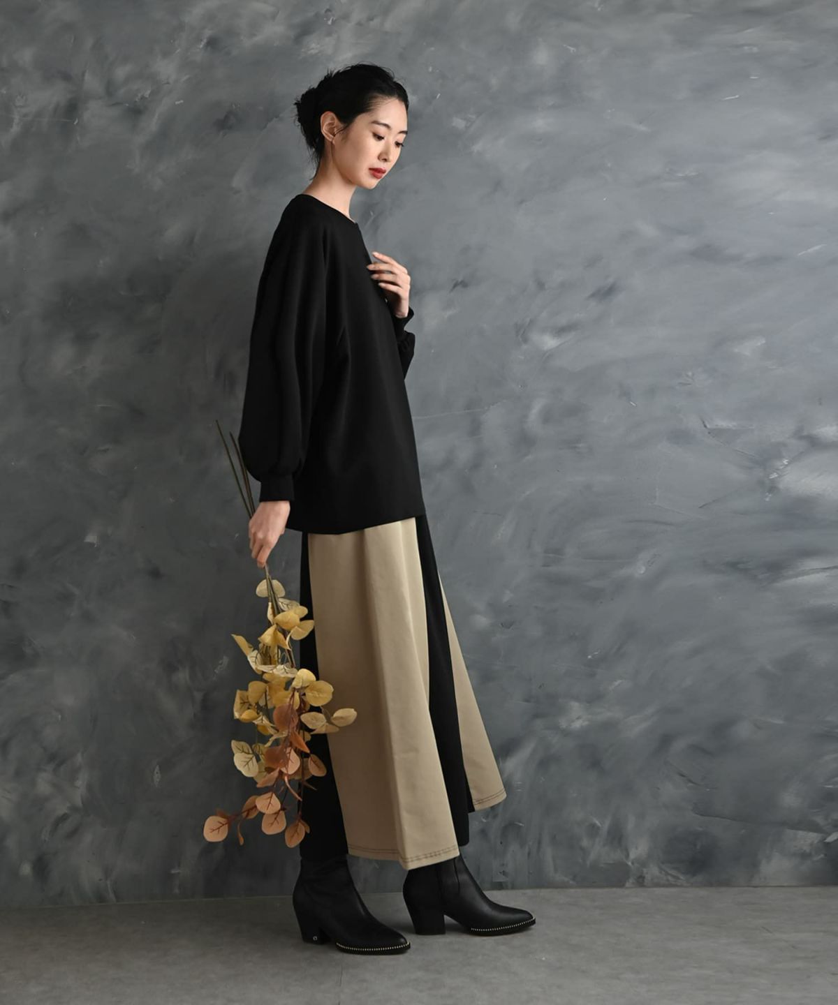 着用イメージ 175cm ブラック