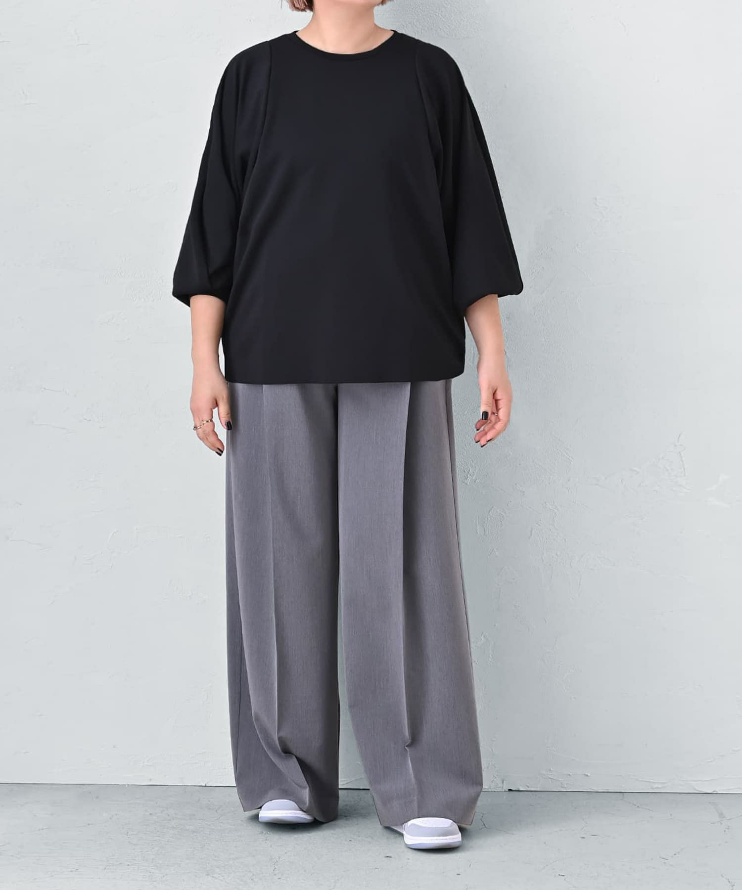 着用イメージ 163cm ブラック