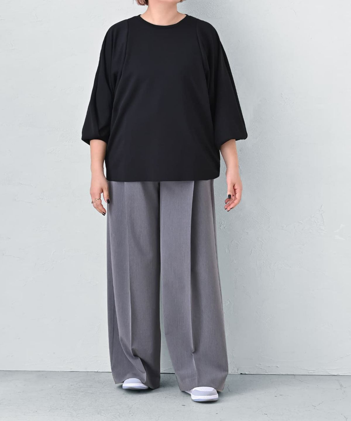 着用イメージ 163cm ブラック