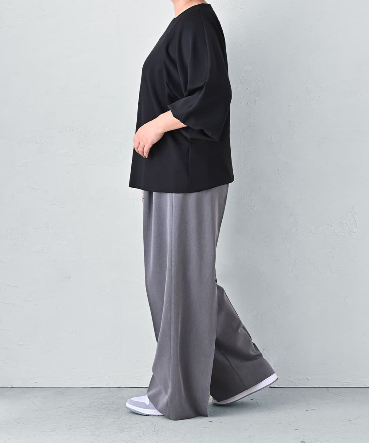 着用イメージ 163cm ブラック