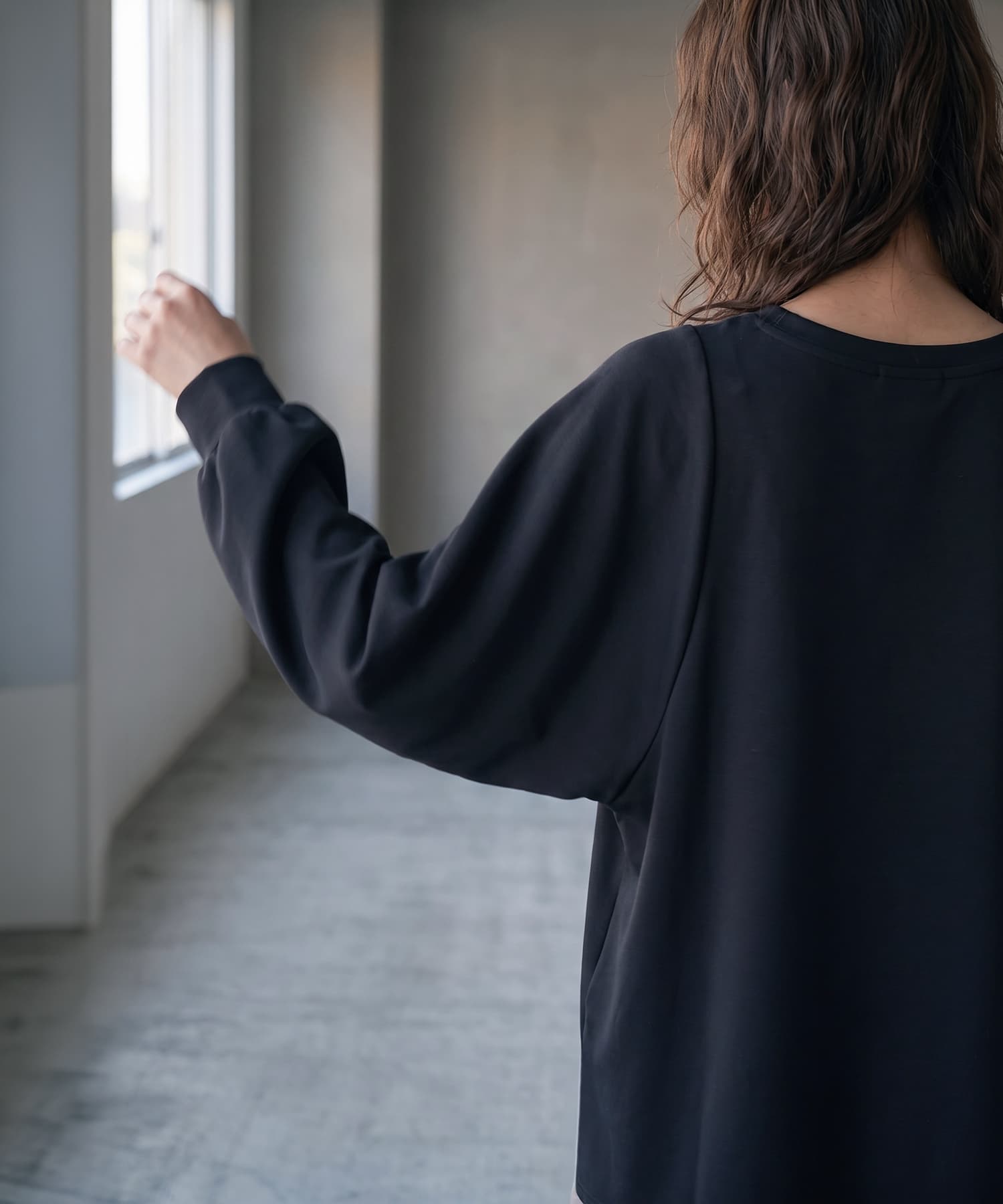 着用イメージ 163cm ブラック