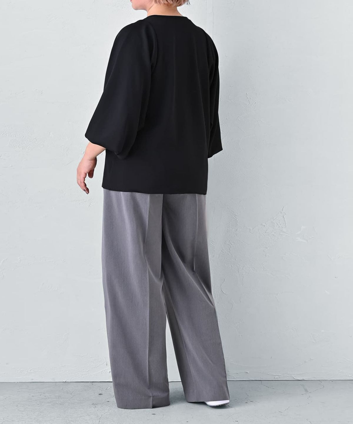 着用イメージ 163cm ブラック