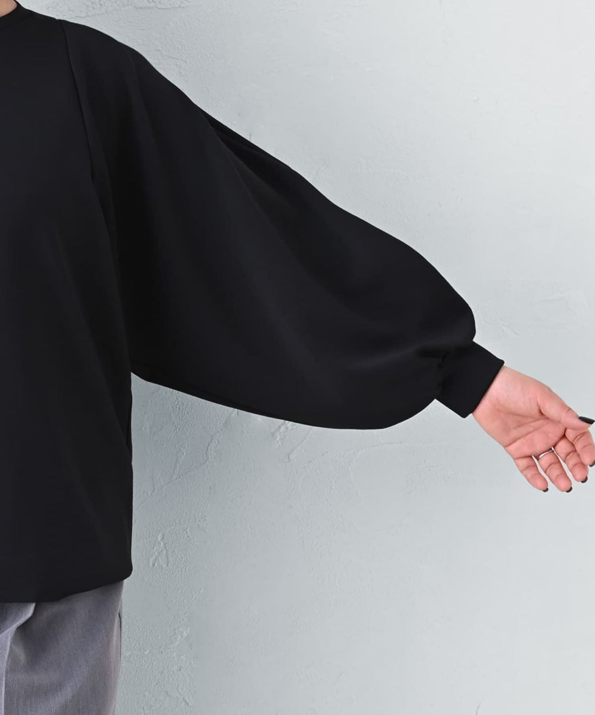 着用イメージ 163cm ブラック