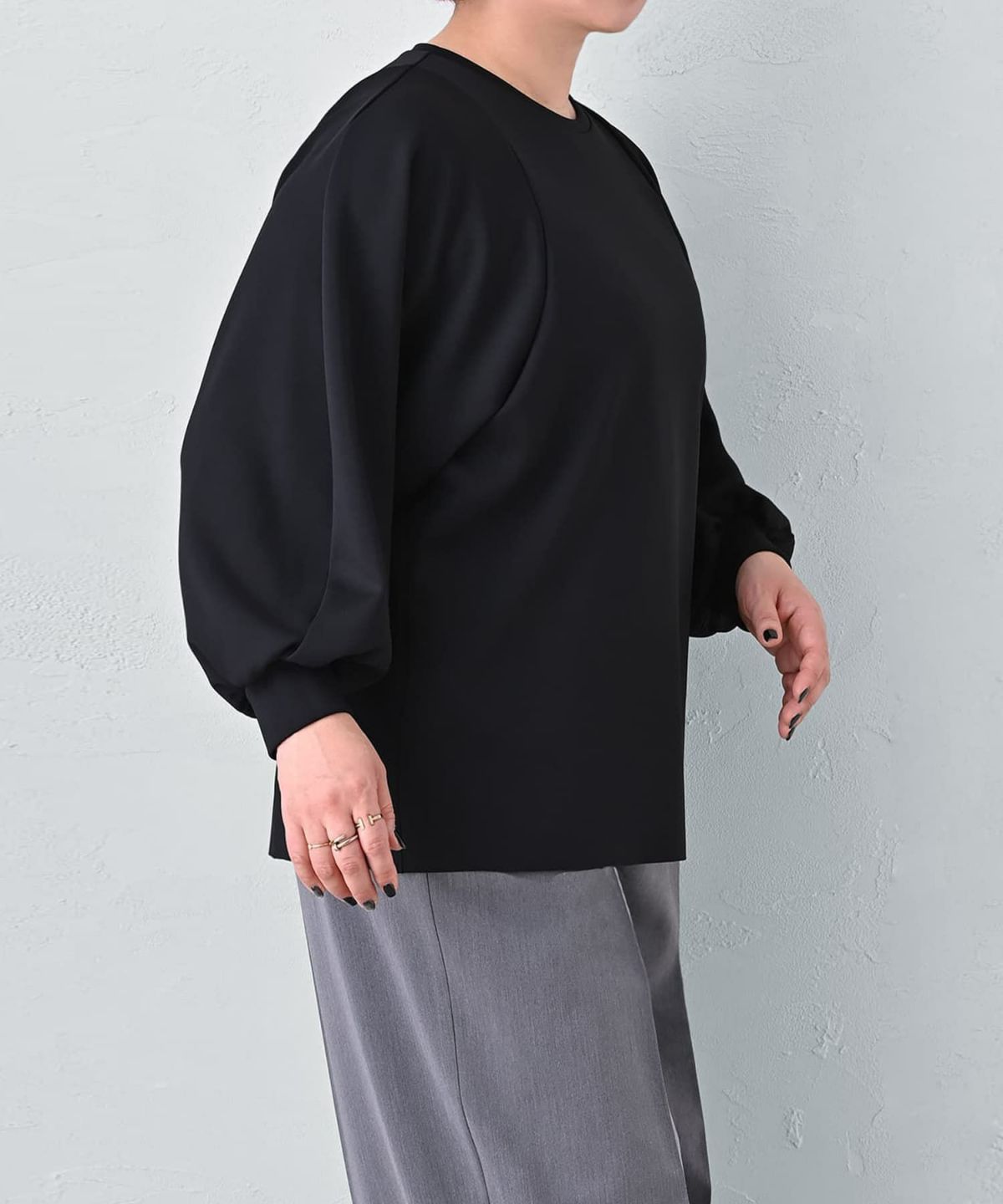 着用イメージ 163cm ブラック