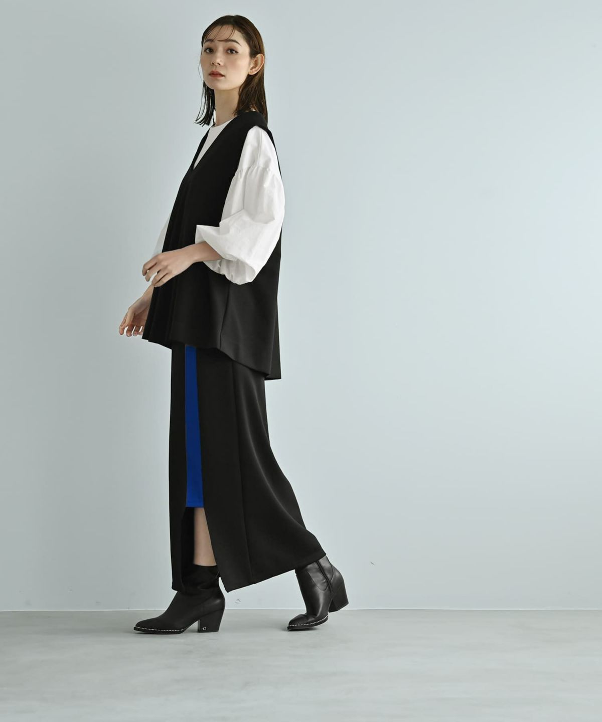  着用イメージ 170cm ブラック