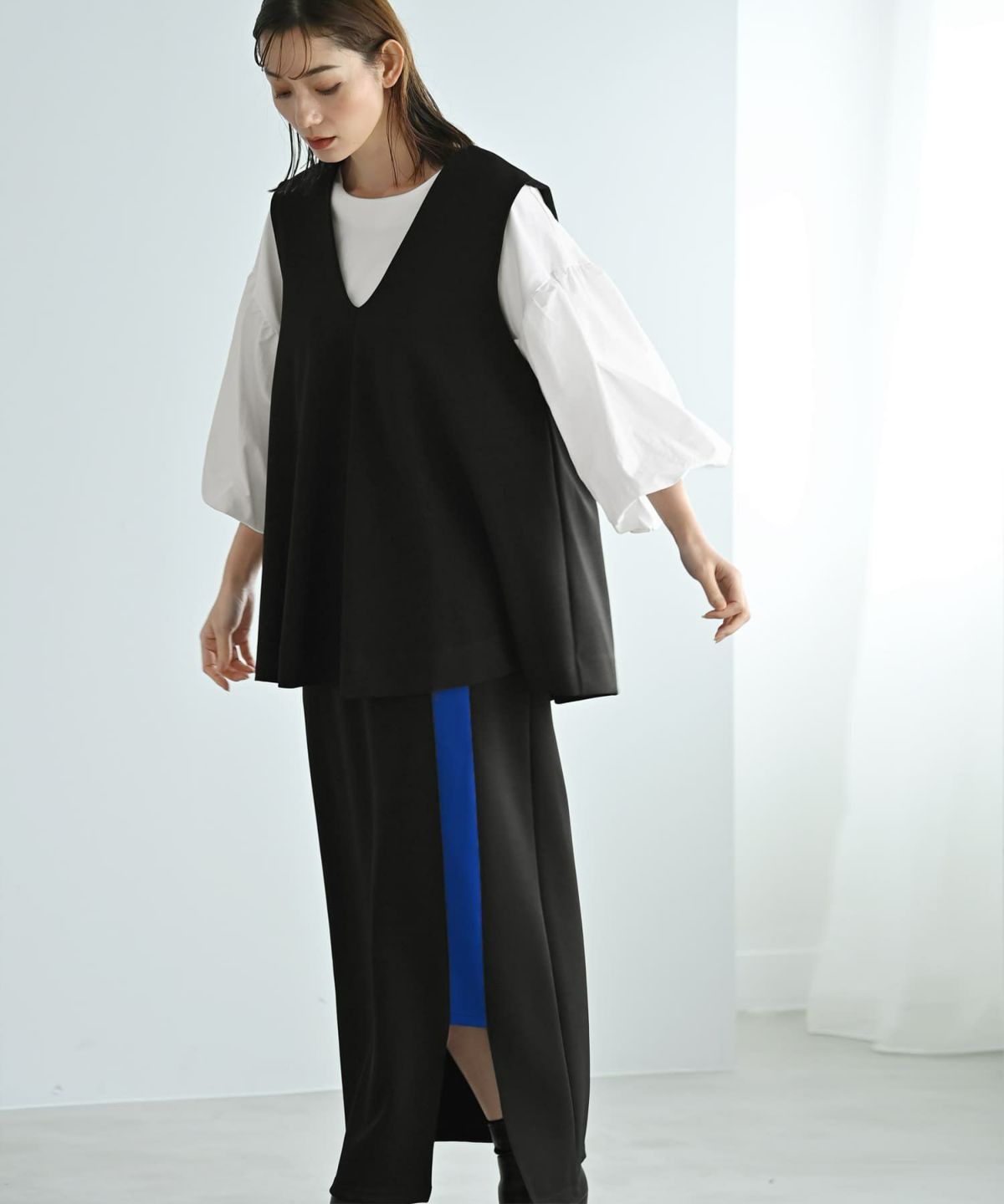  着用イメージ 170cm ブラック