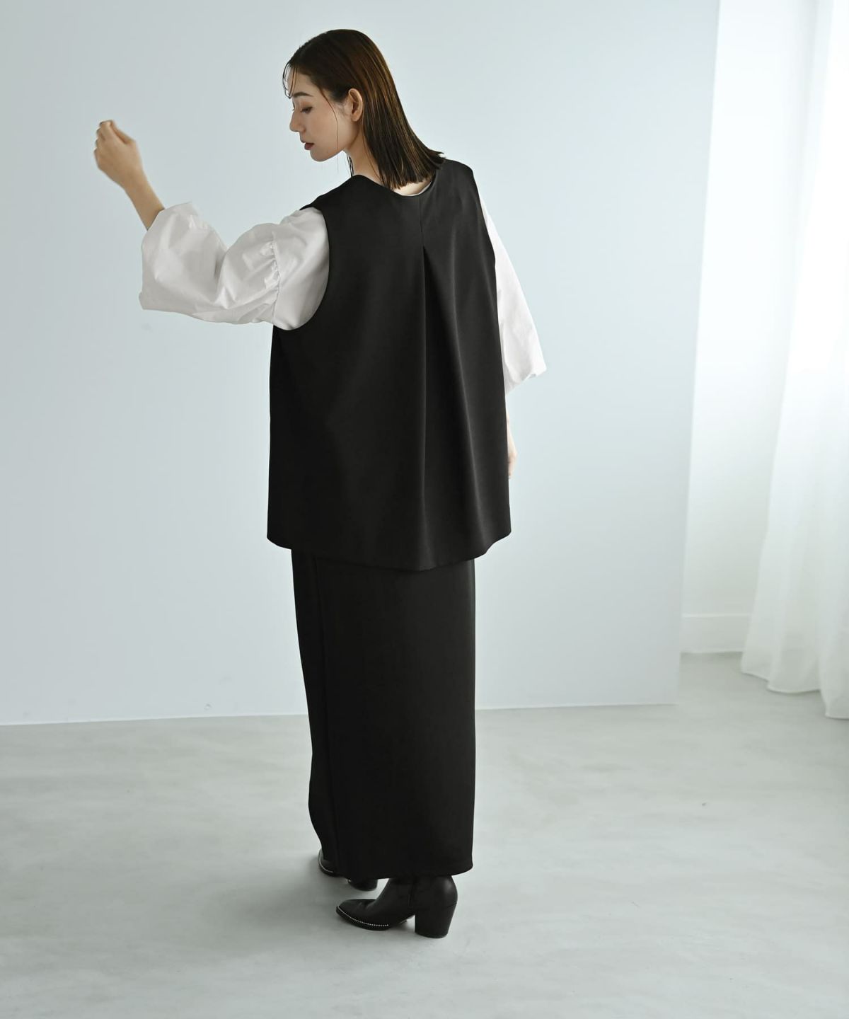  着用イメージ 170cm ブラック