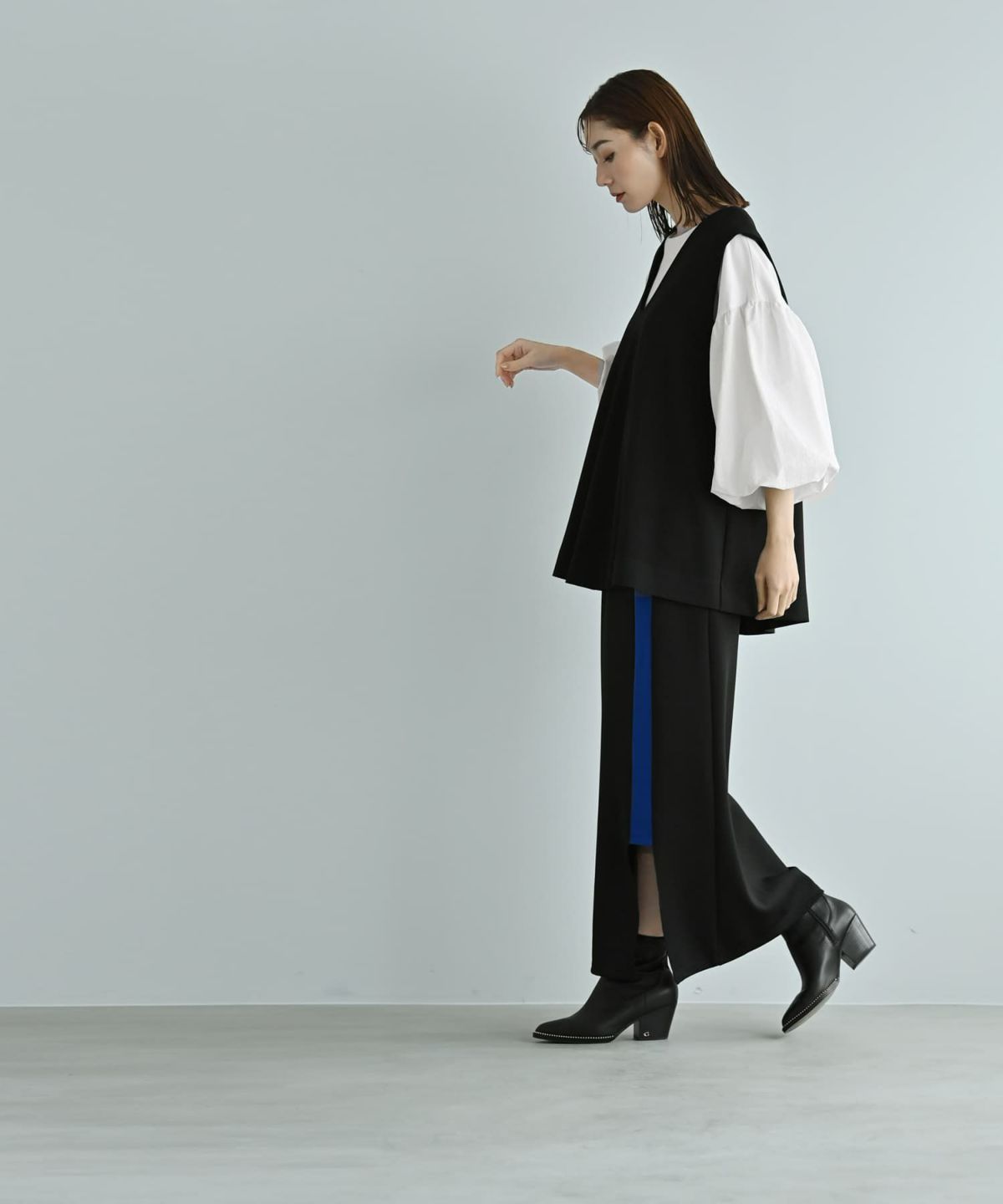  着用イメージ 170cm ブラック