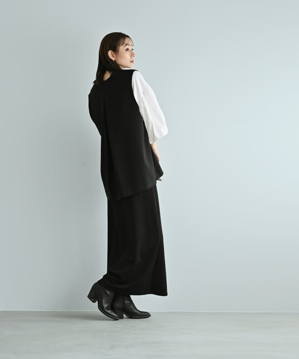  着用イメージ 170cm ブラック