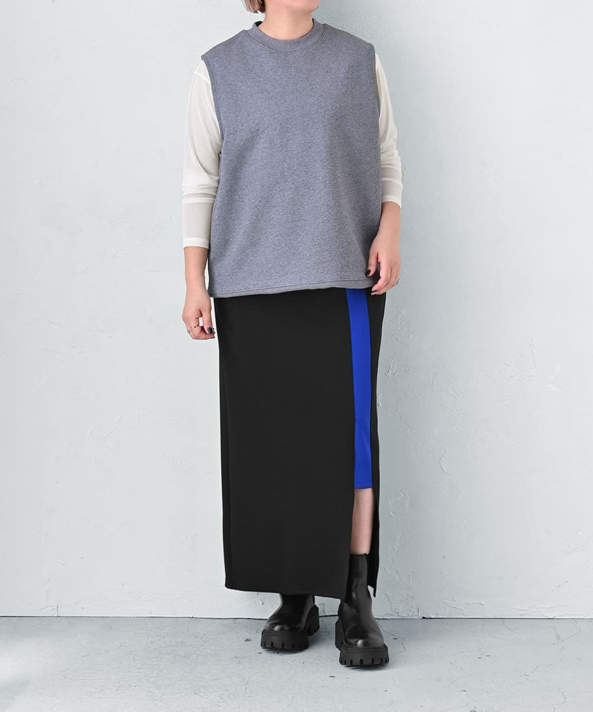  着用イメージ 163cm ブラック