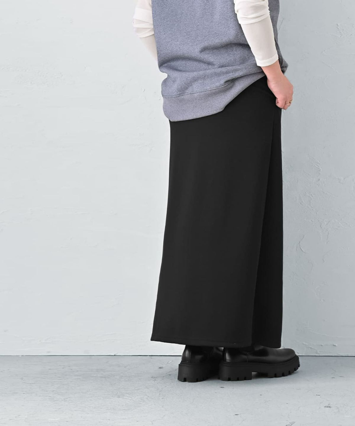  着用イメージ 163cm ブラック