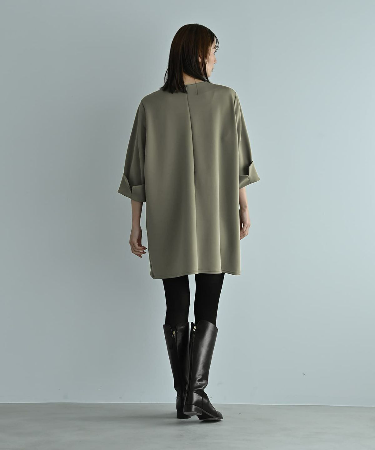 着用イメージ 170cm カーキ