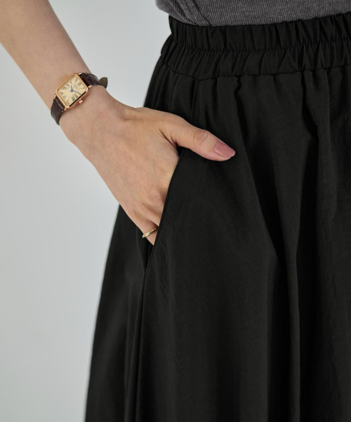 着用イメージ 166cm ブラック