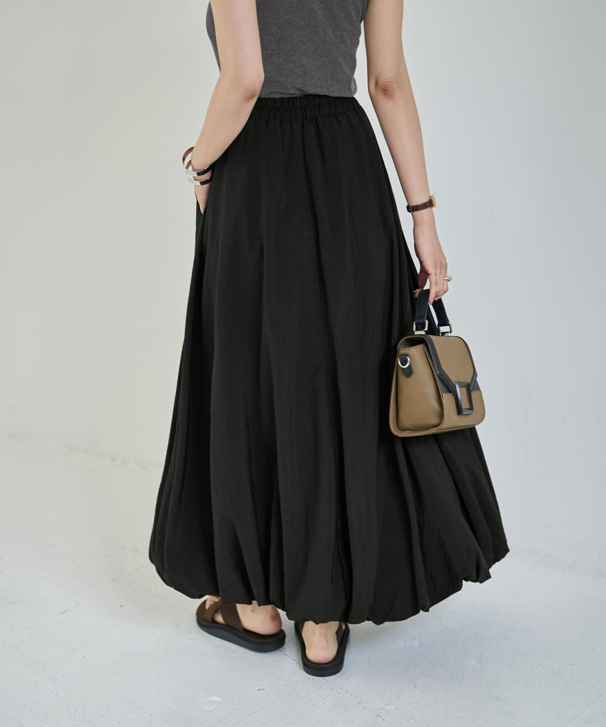 着用イメージ 166cm ブラック