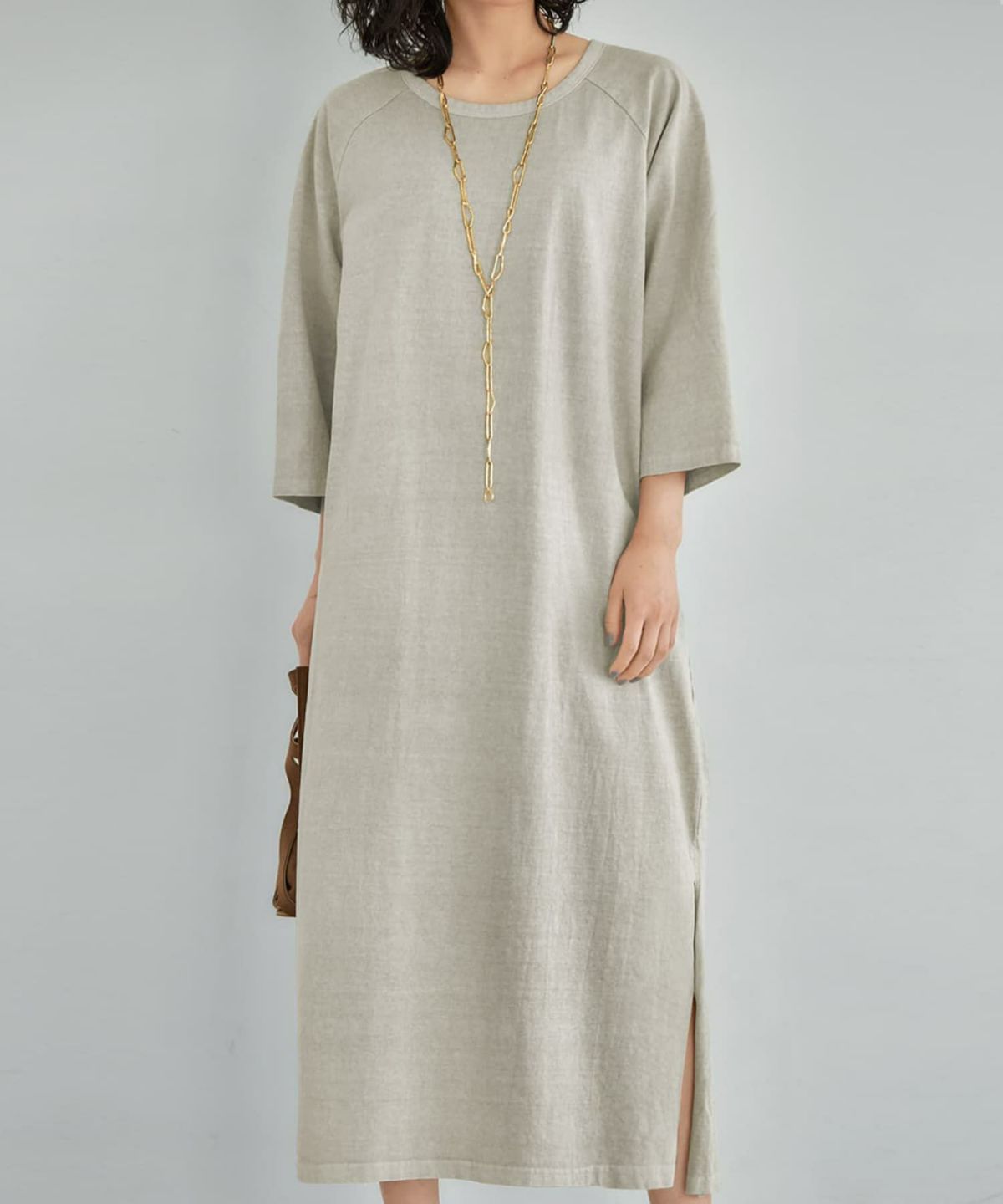 着用イメージ 167cm オリーブベージュ