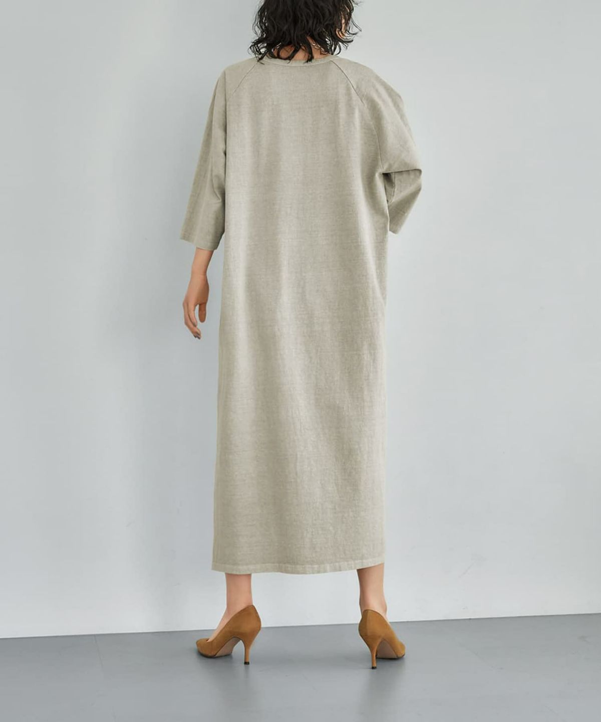 着用イメージ 167cm オリーブベージュ