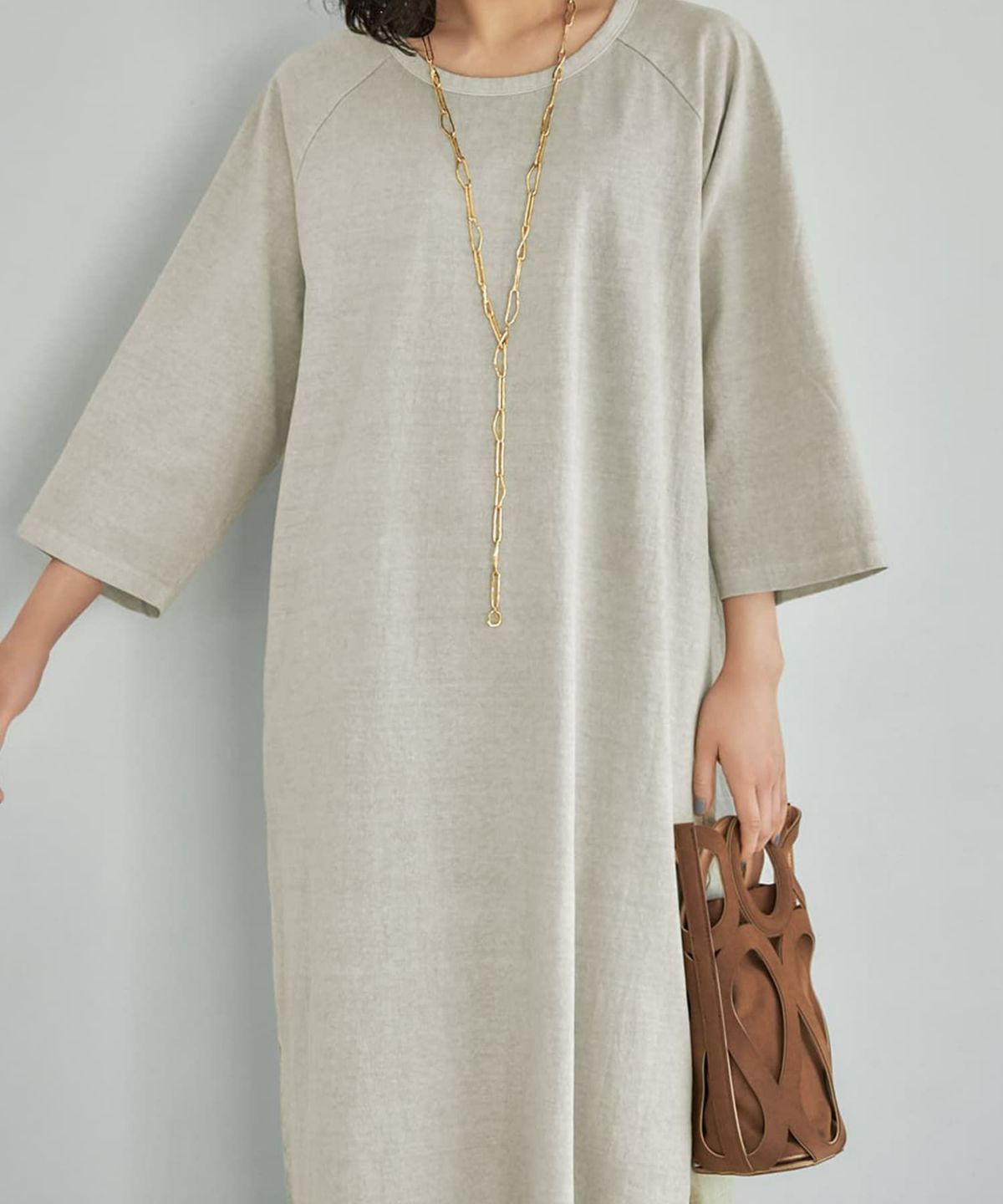 着用イメージ 167cm オリーブベージュ