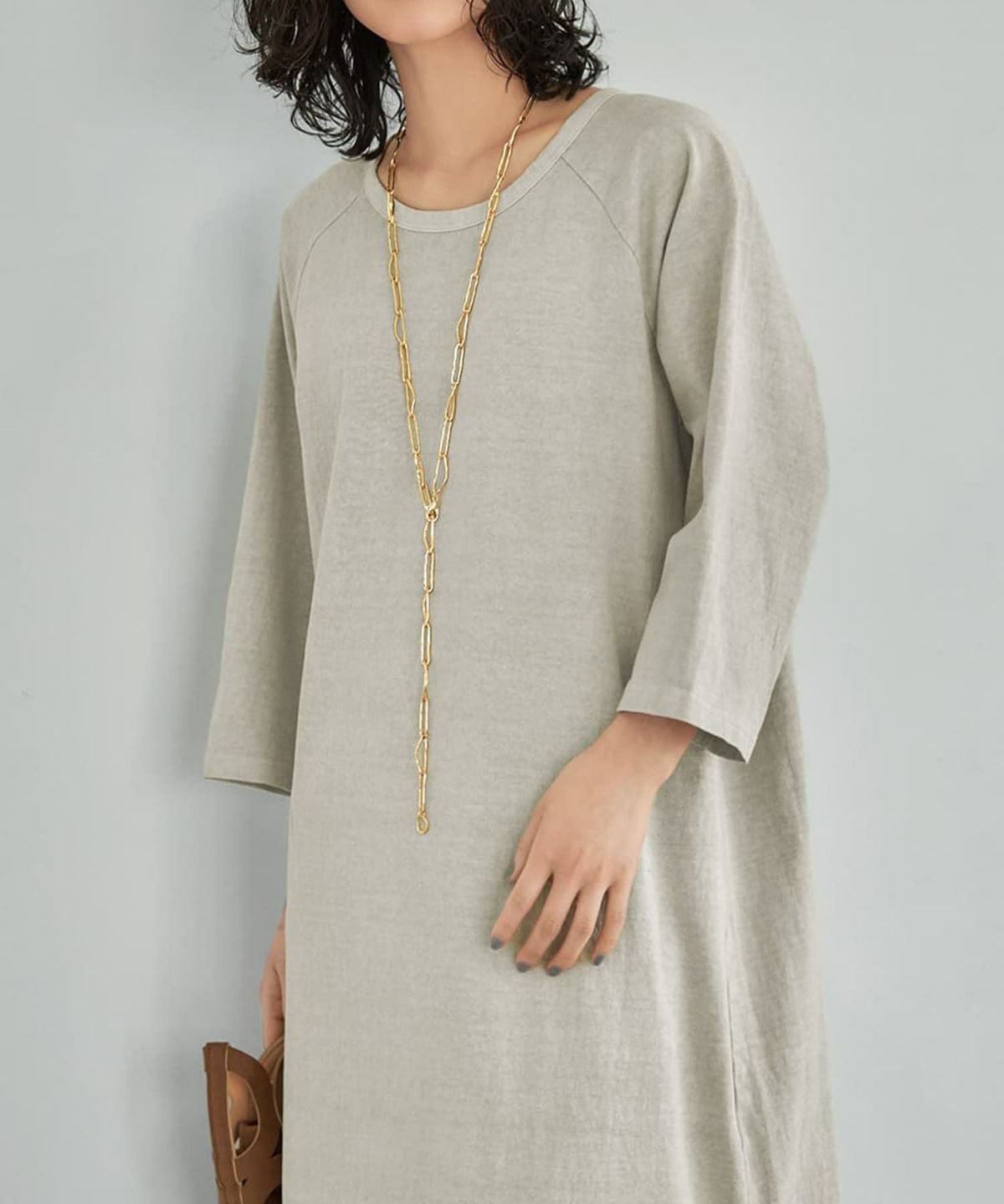 着用イメージ 167cm オリーブベージュ