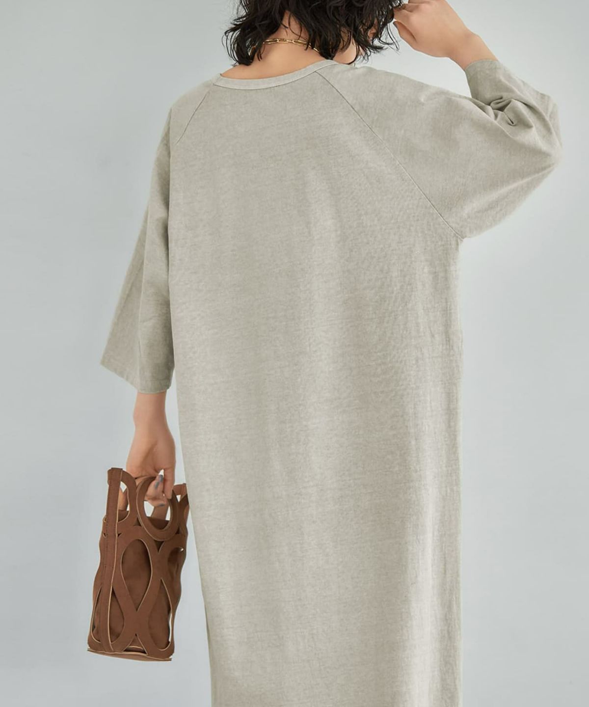 着用イメージ 167cm オリーブベージュ