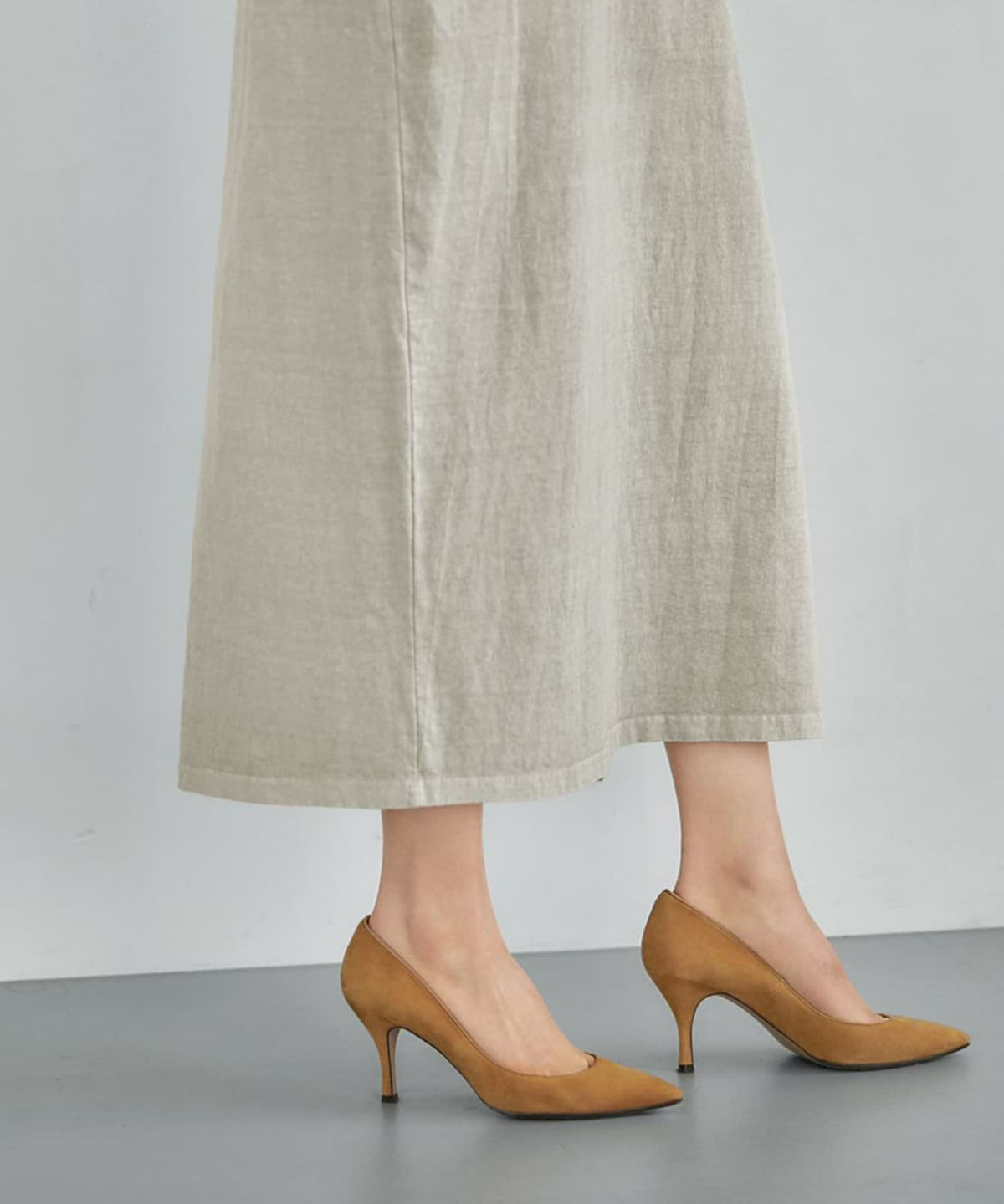 着用イメージ 167cm オリーブベージュ