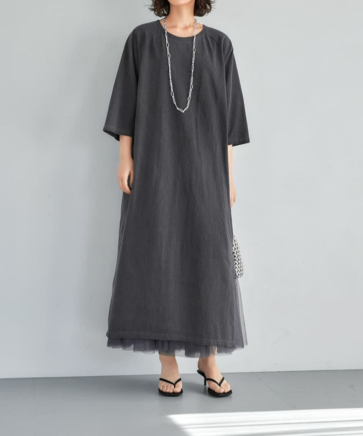 着用イメージ 165cm チャコール