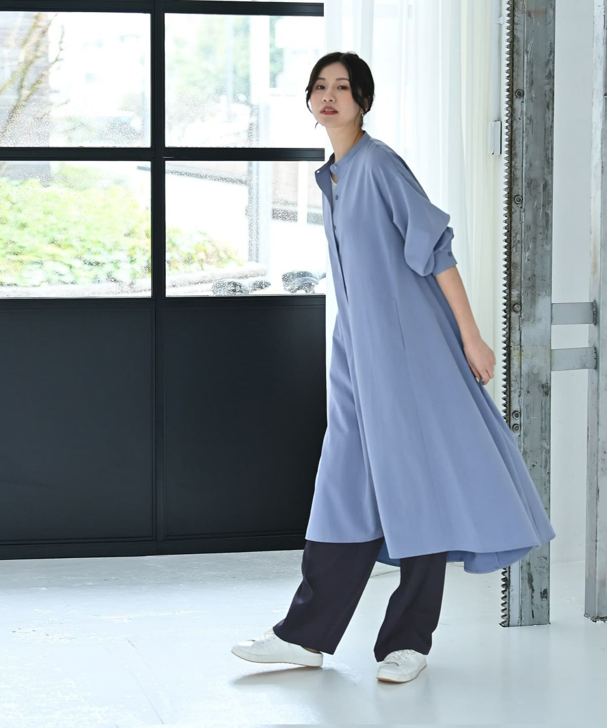 着用イメージ 172cm ブルー