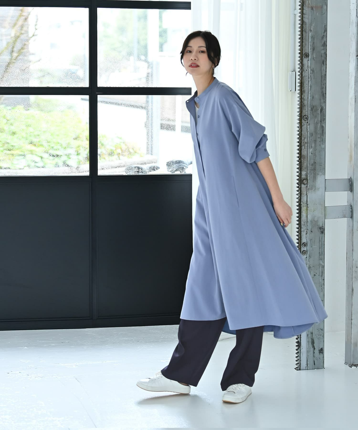 着用イメージ 172cm ブルー