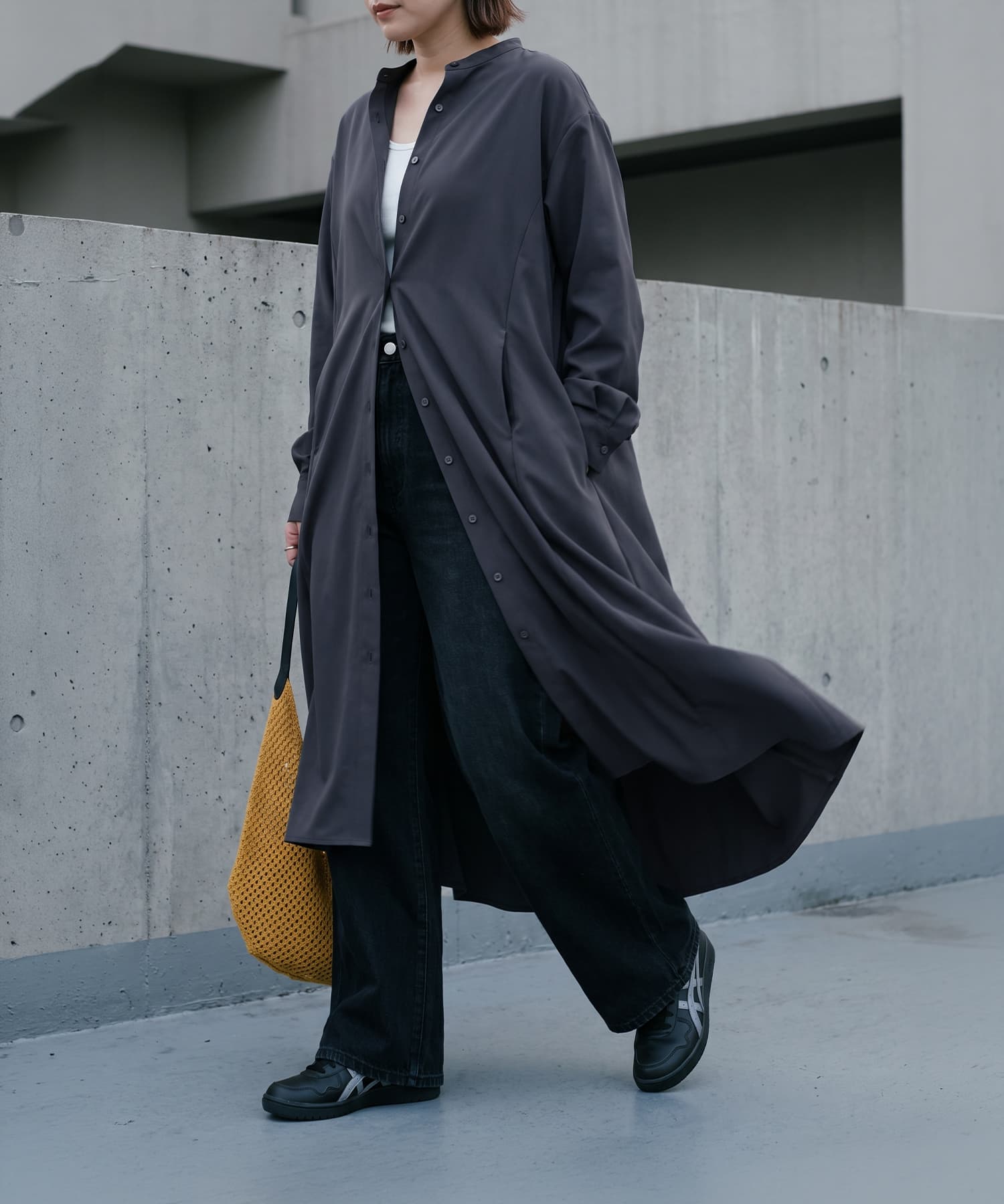 着用イメージ 172cm ブルー