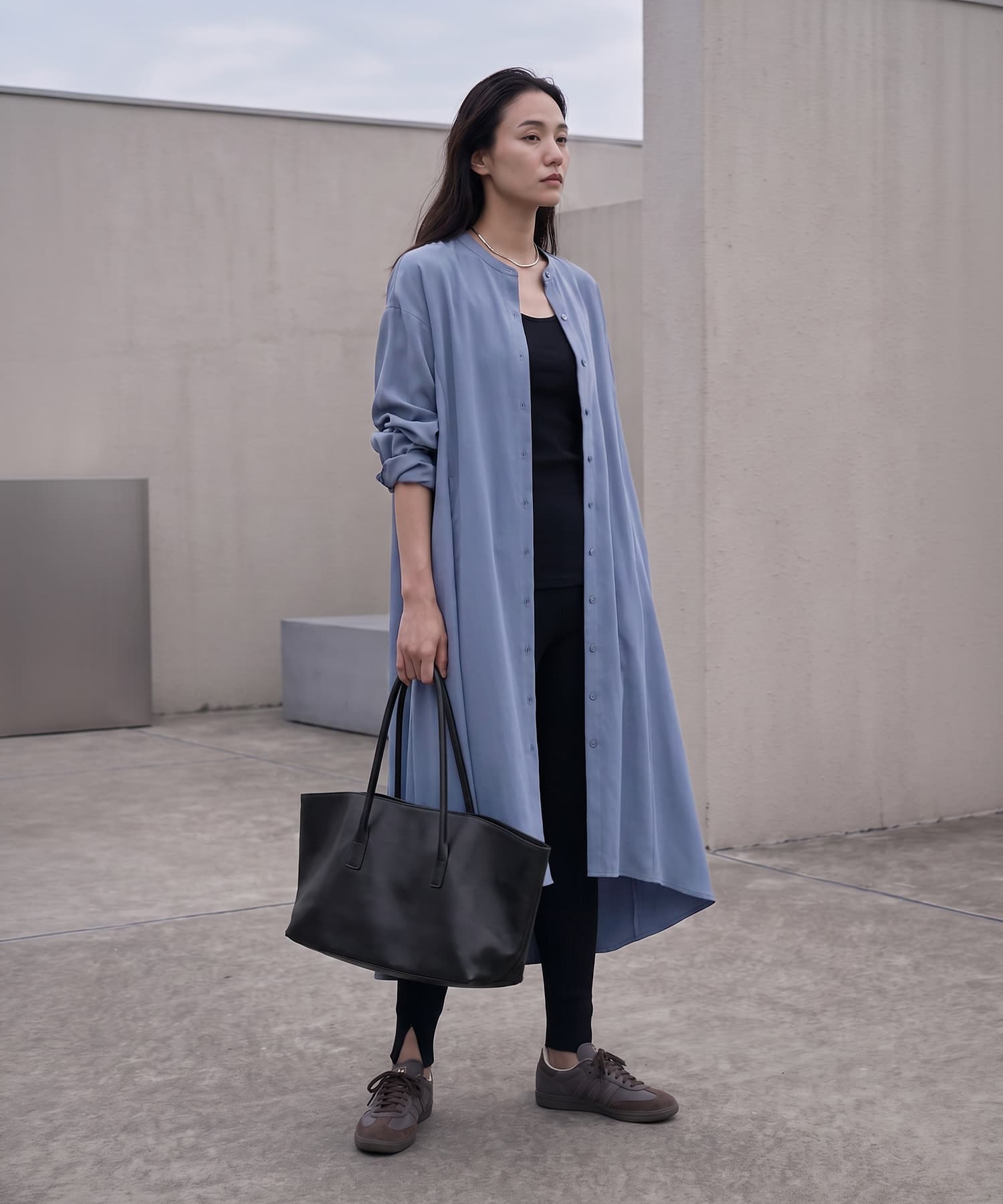着用イメージ 172cm ブルー