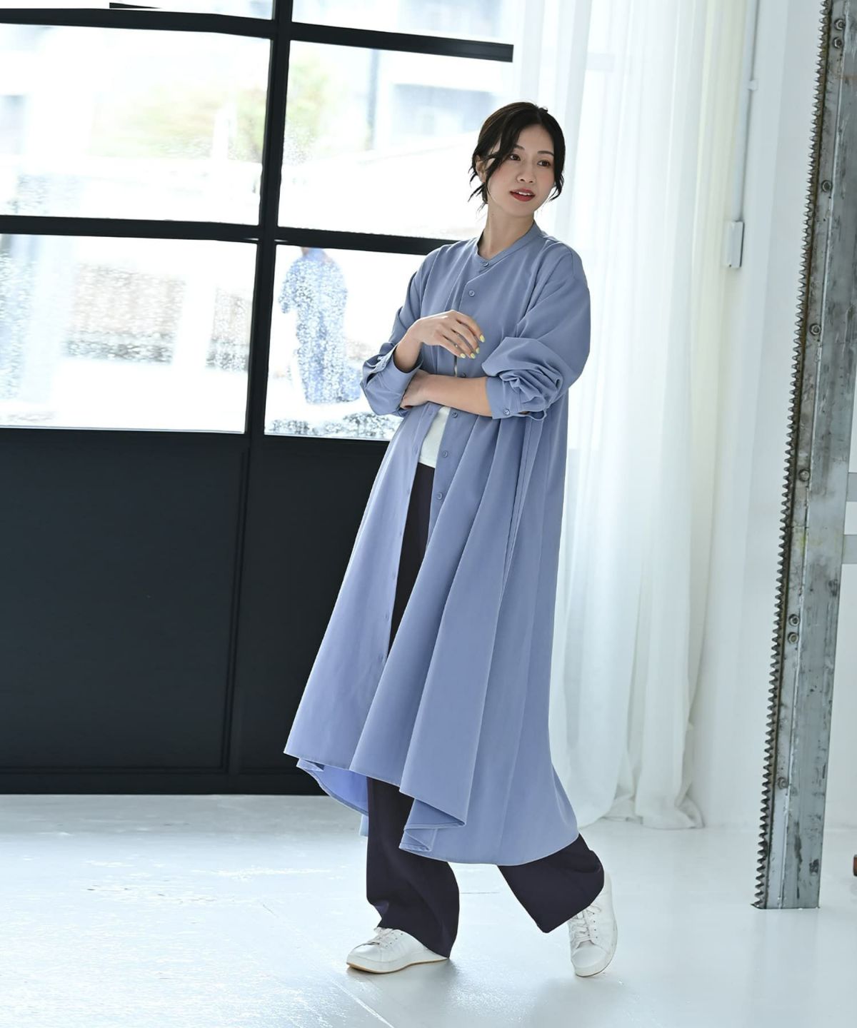 着用イメージ 172cm ブルー