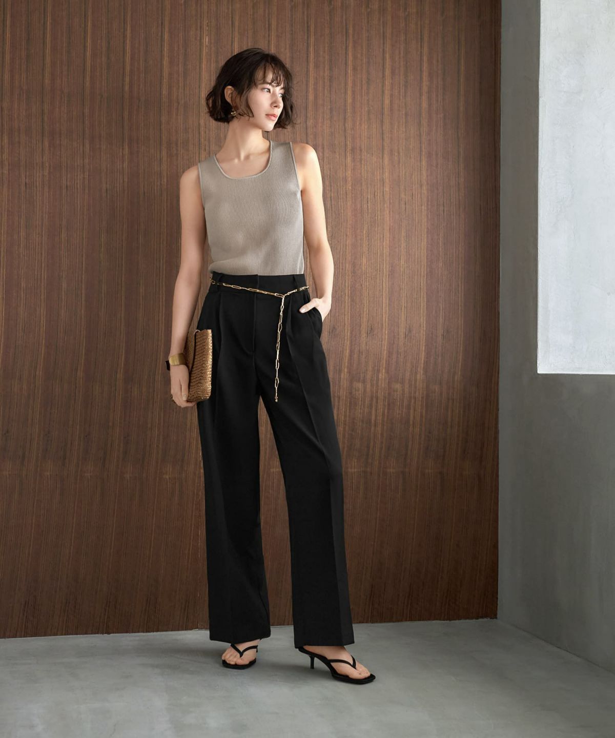 着用イメージ 168cm ゴールド