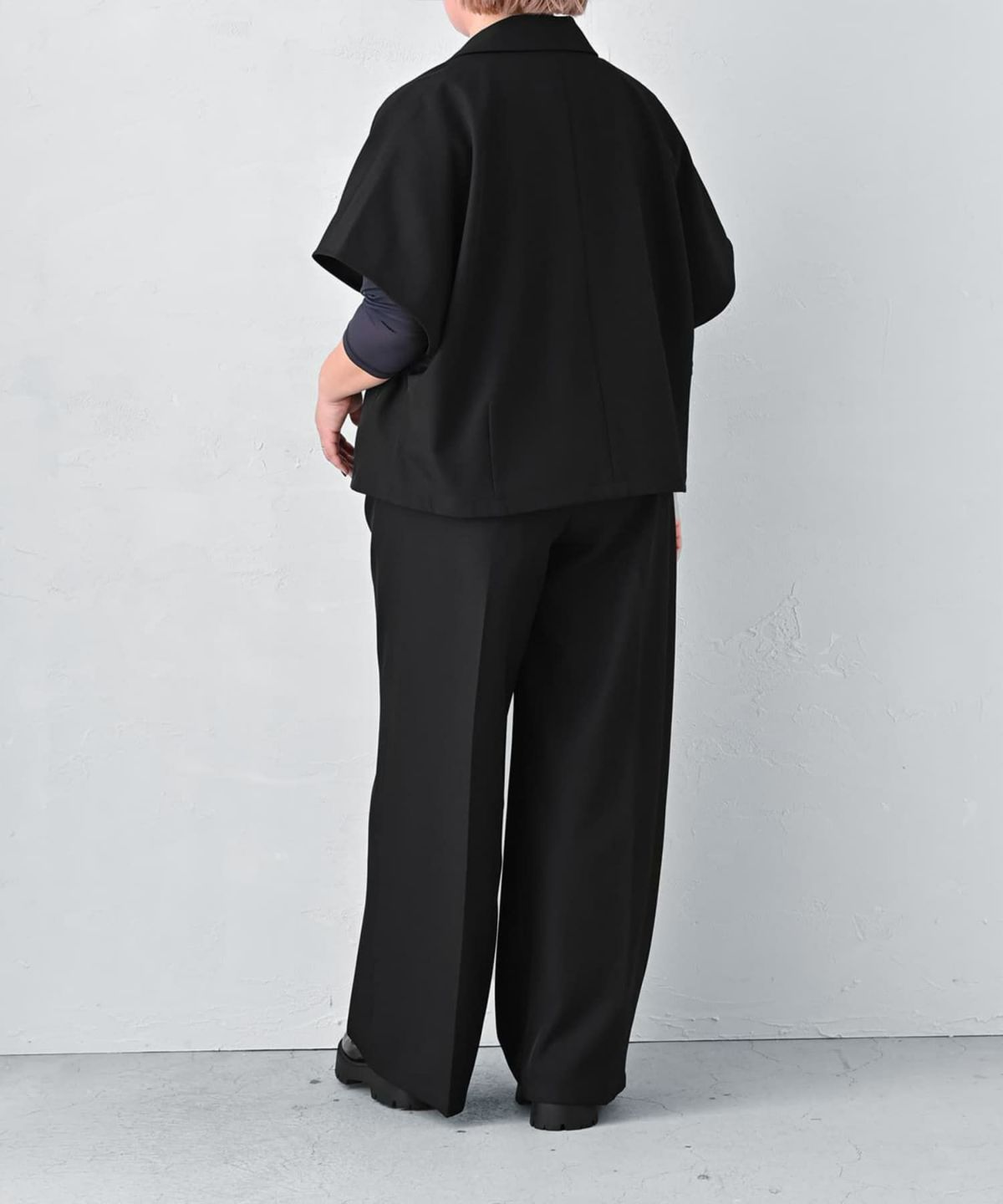 着用イメージ 163cm ブラック