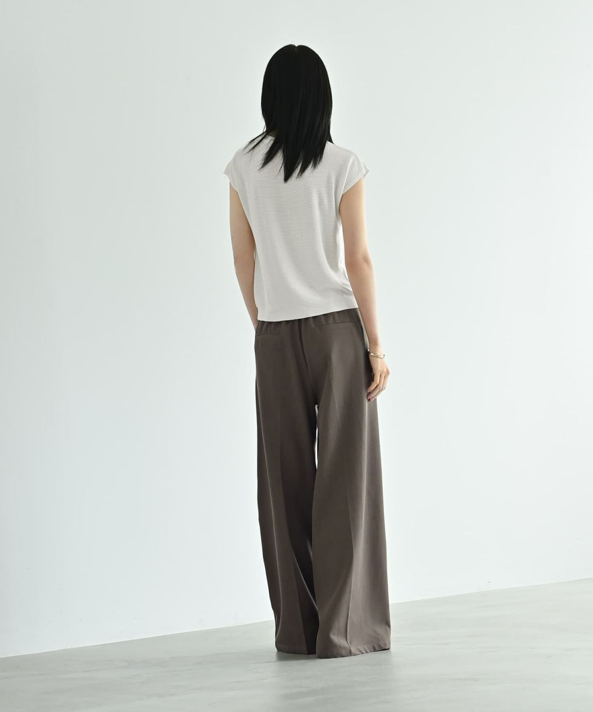 着用イメージ 170cm チャコールグレー