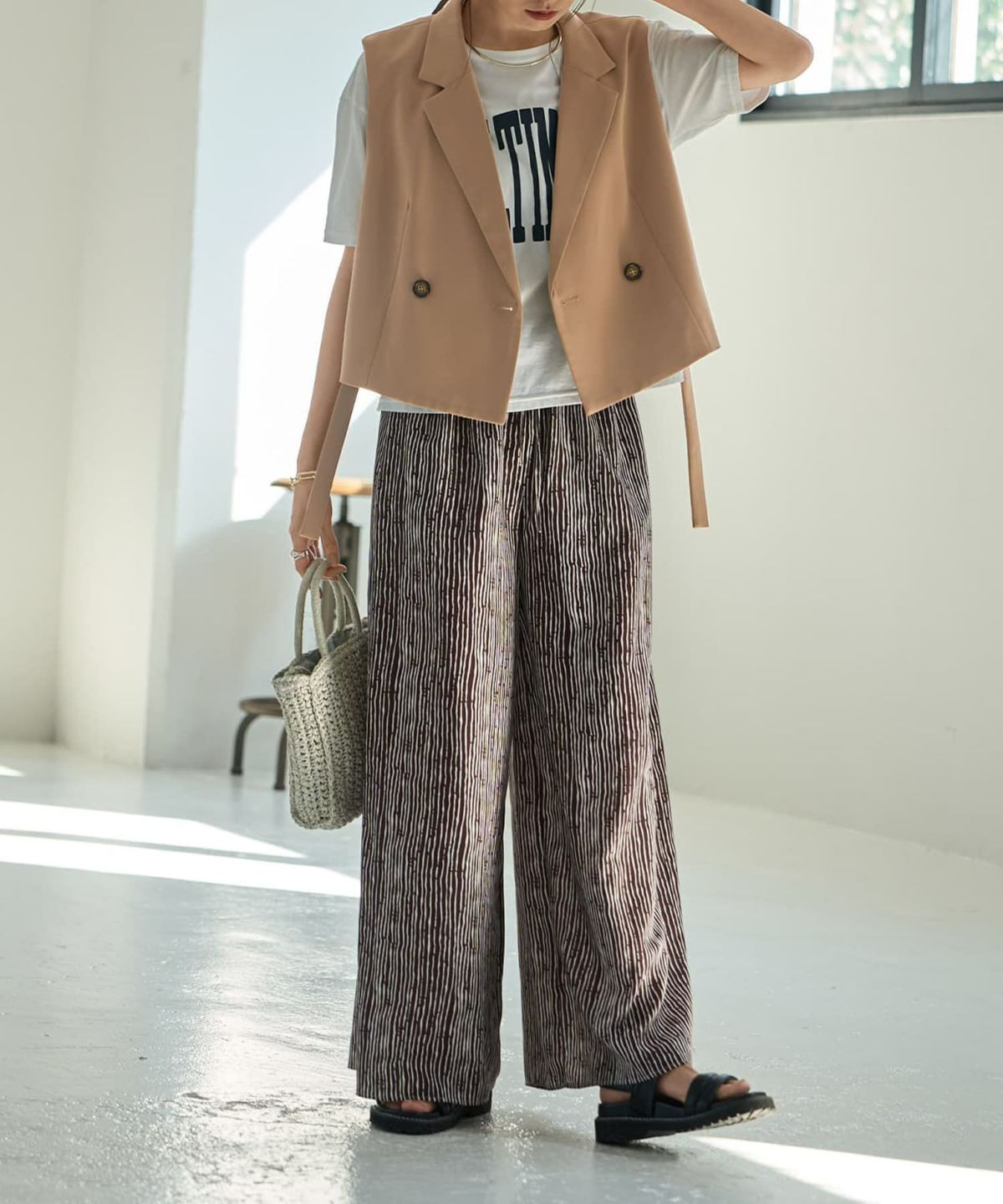 着用イメージ 165cm　ナッツ