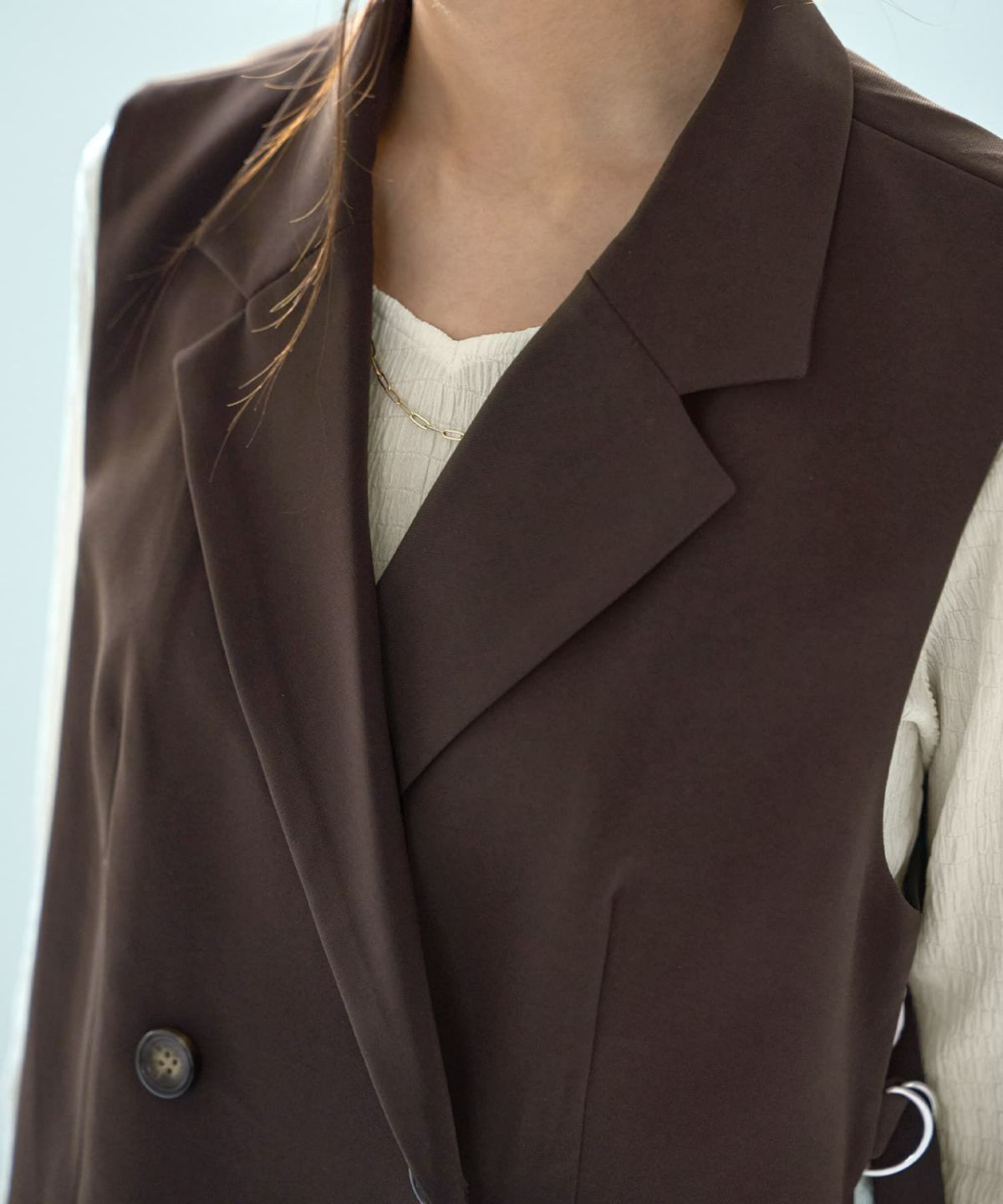 着用イメージ 165cm　コーヒー