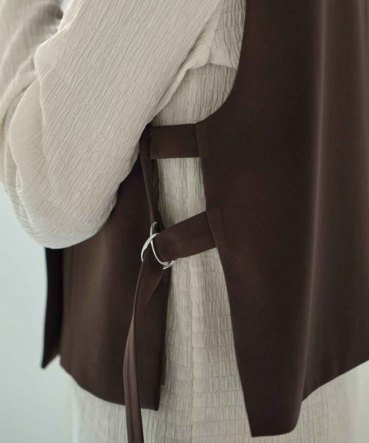 着用イメージ 165cm　コーヒー