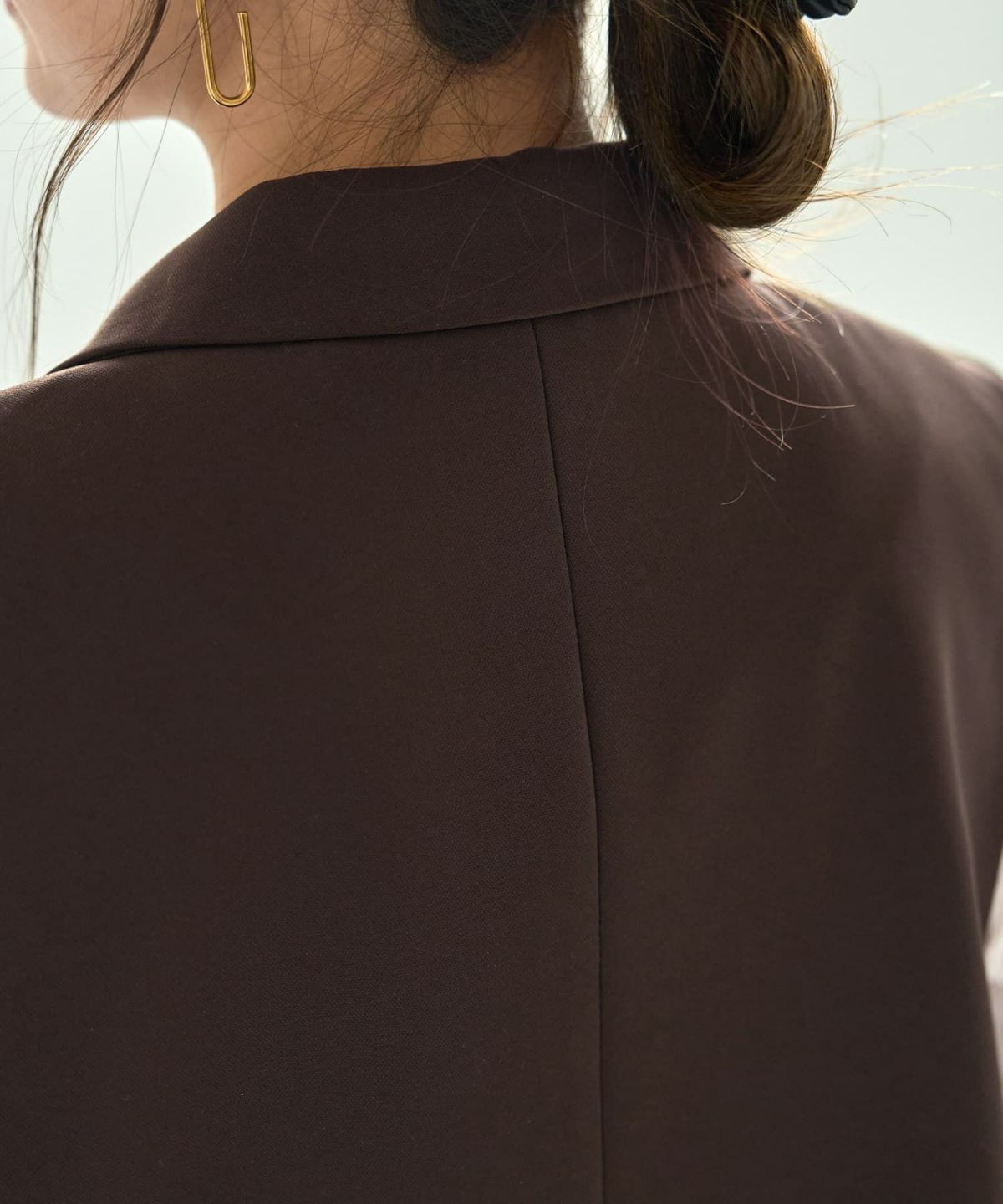 着用イメージ 165cm　コーヒー