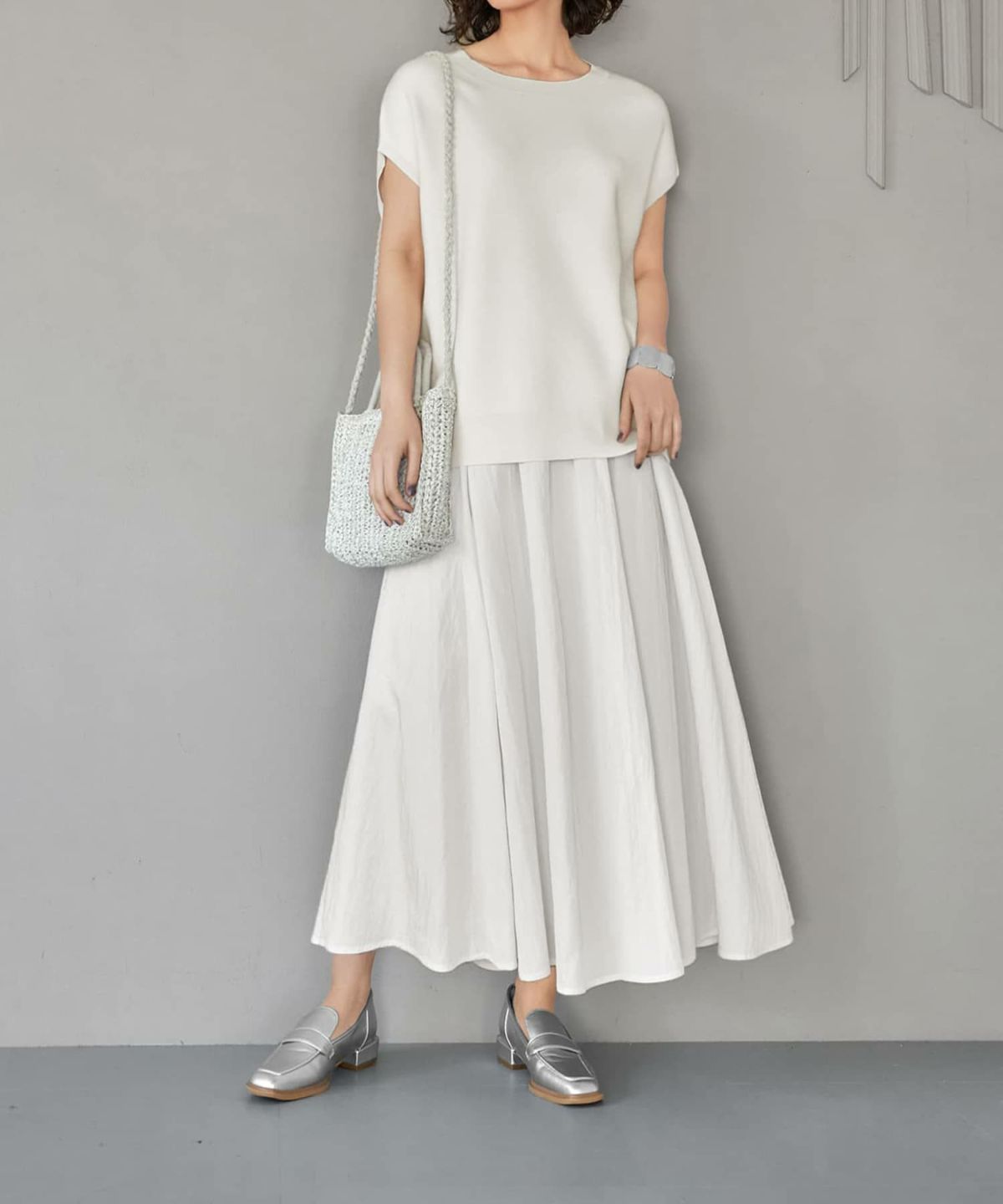 着用イメージ 165cm ホワイト