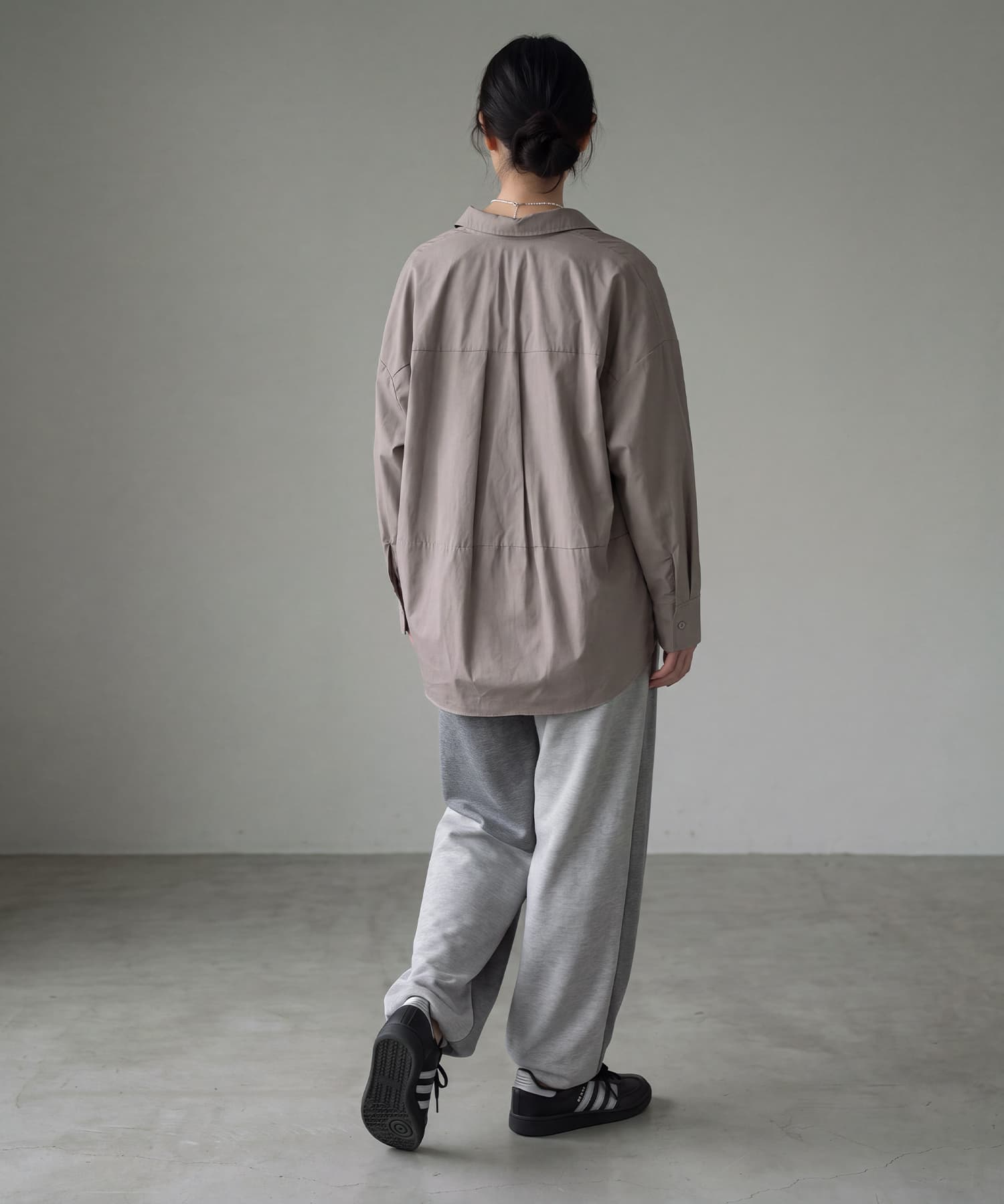 着用イメージ 170cm オフホワイト