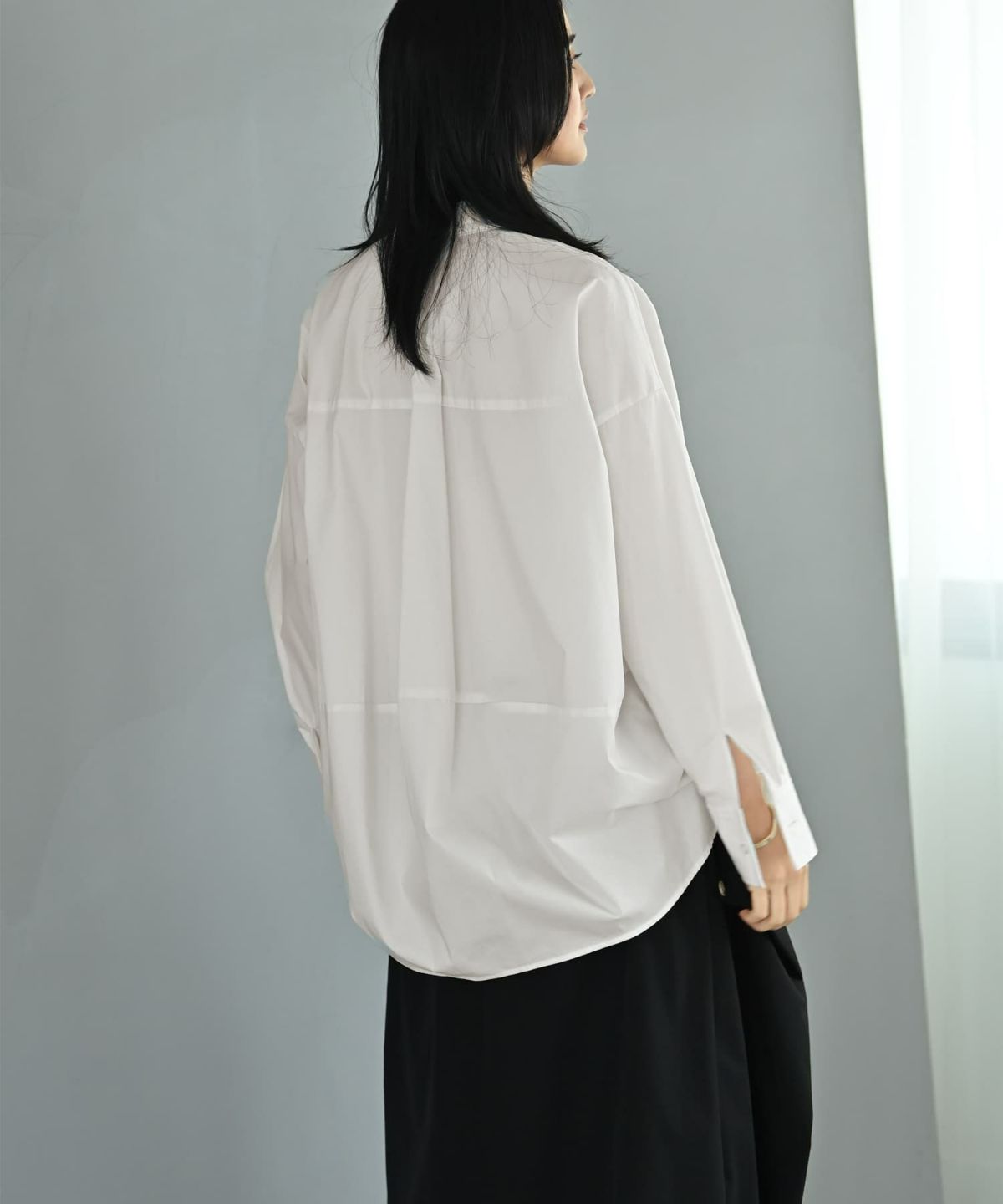 着用イメージ 170cm オフホワイト