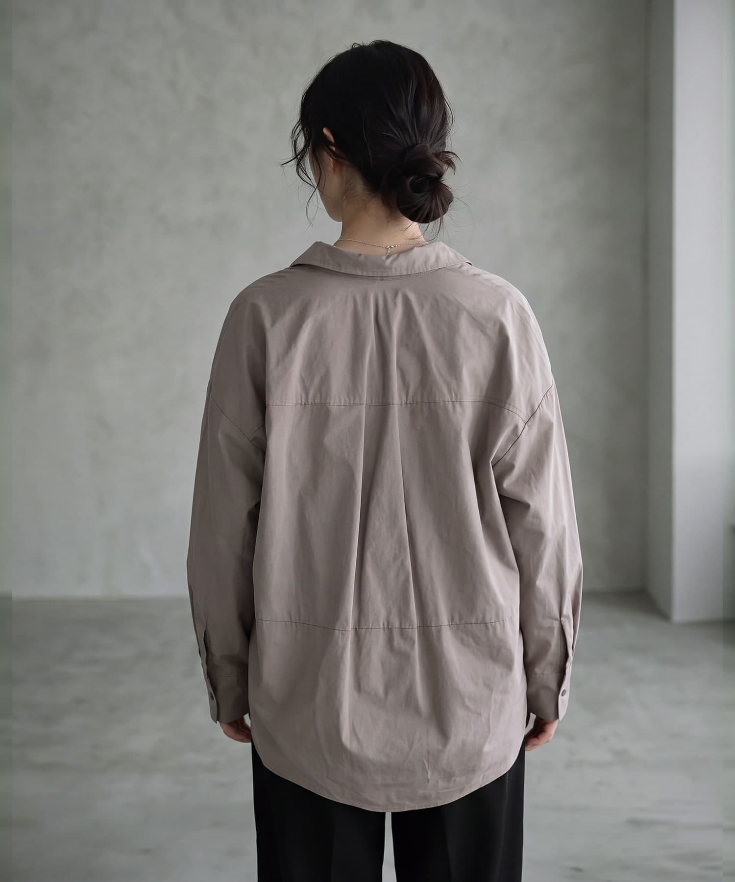 着用イメージ 170cm オフホワイト